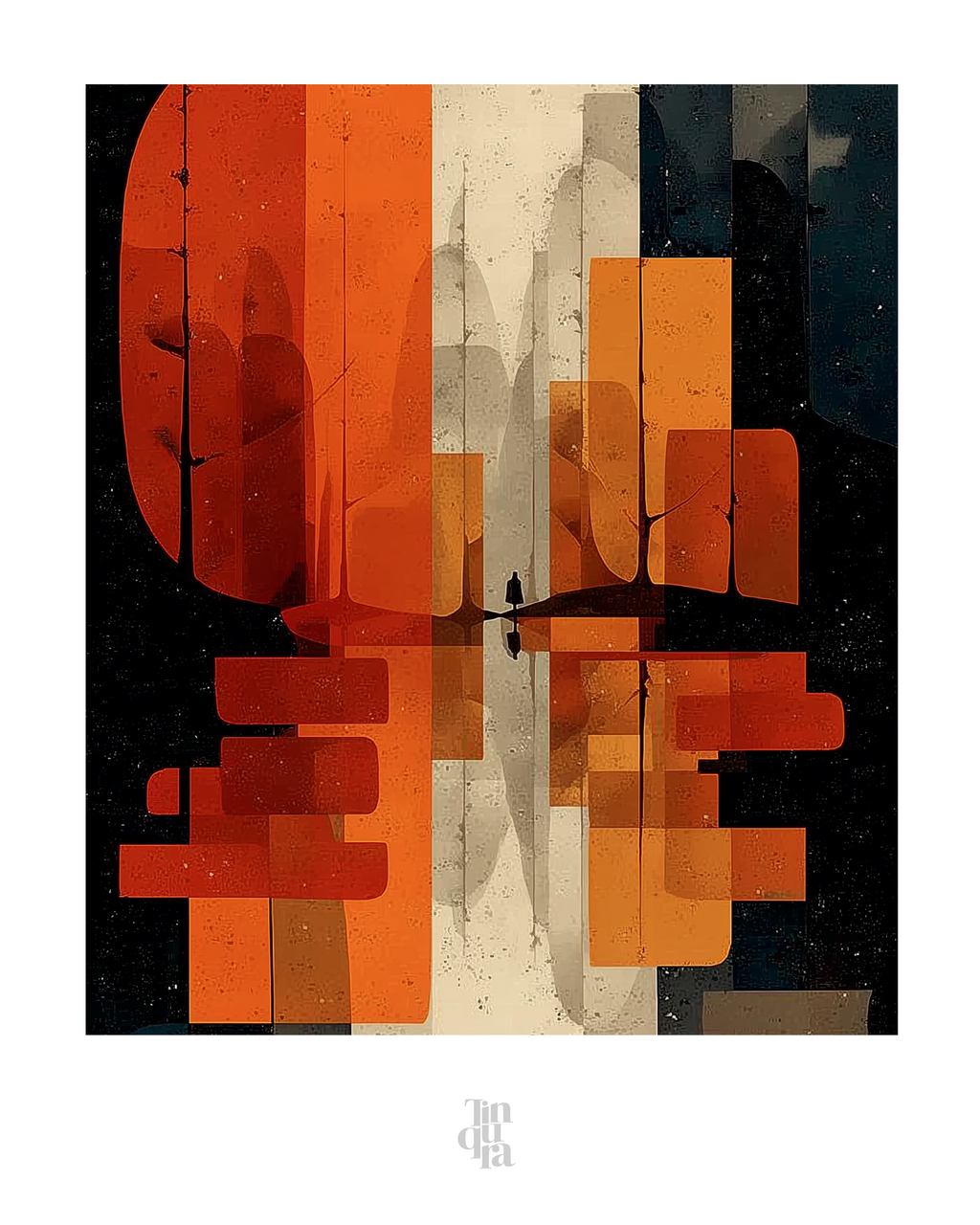 Edificios superpuestos · 70 × 100 cm