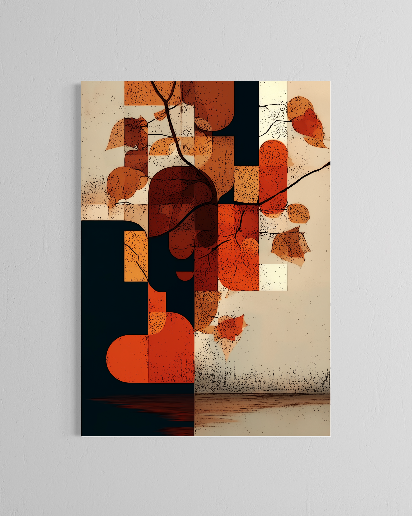 Derrotado el muro · 70 × 100 cm
