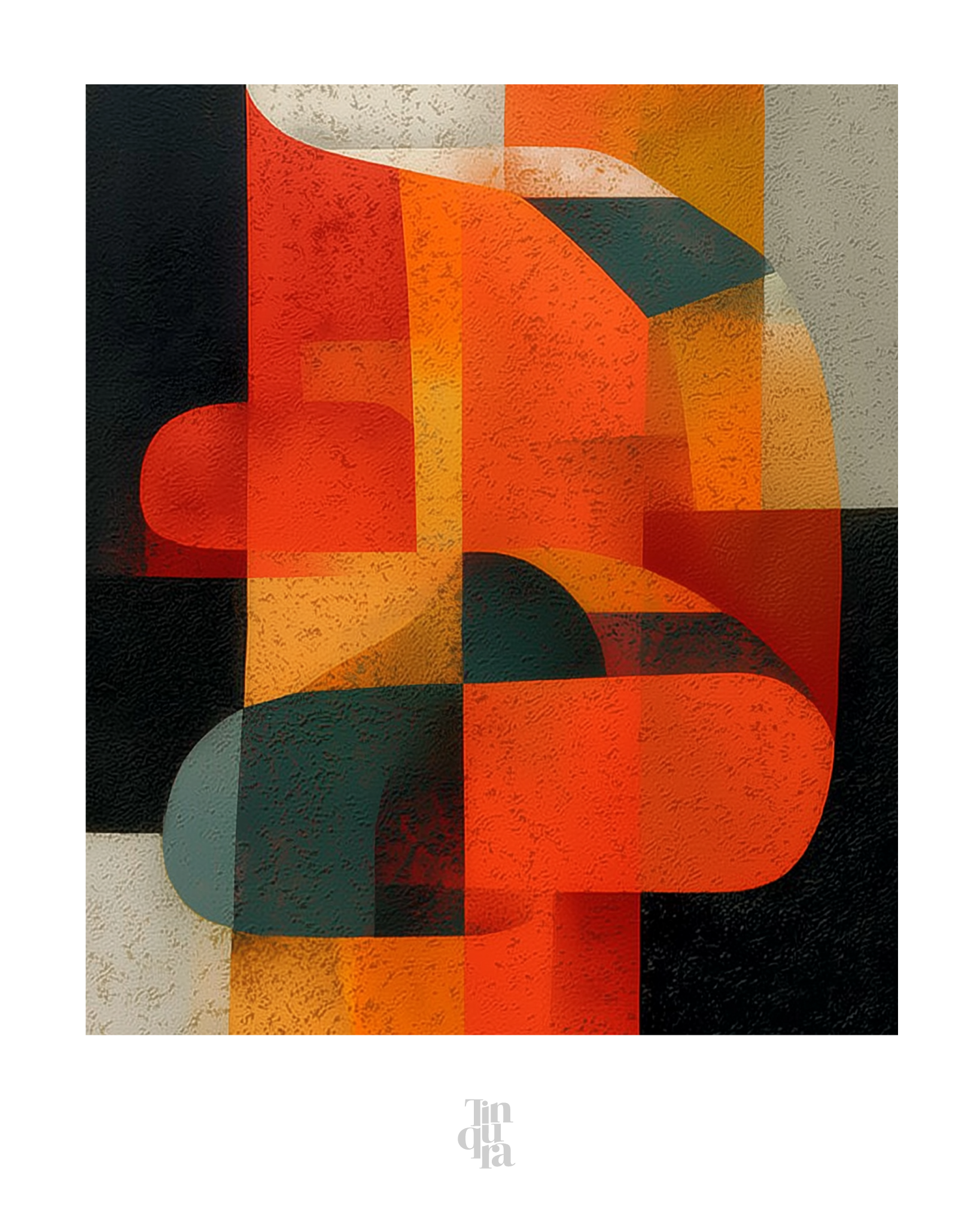 El abrazo · 70 × 100 cm