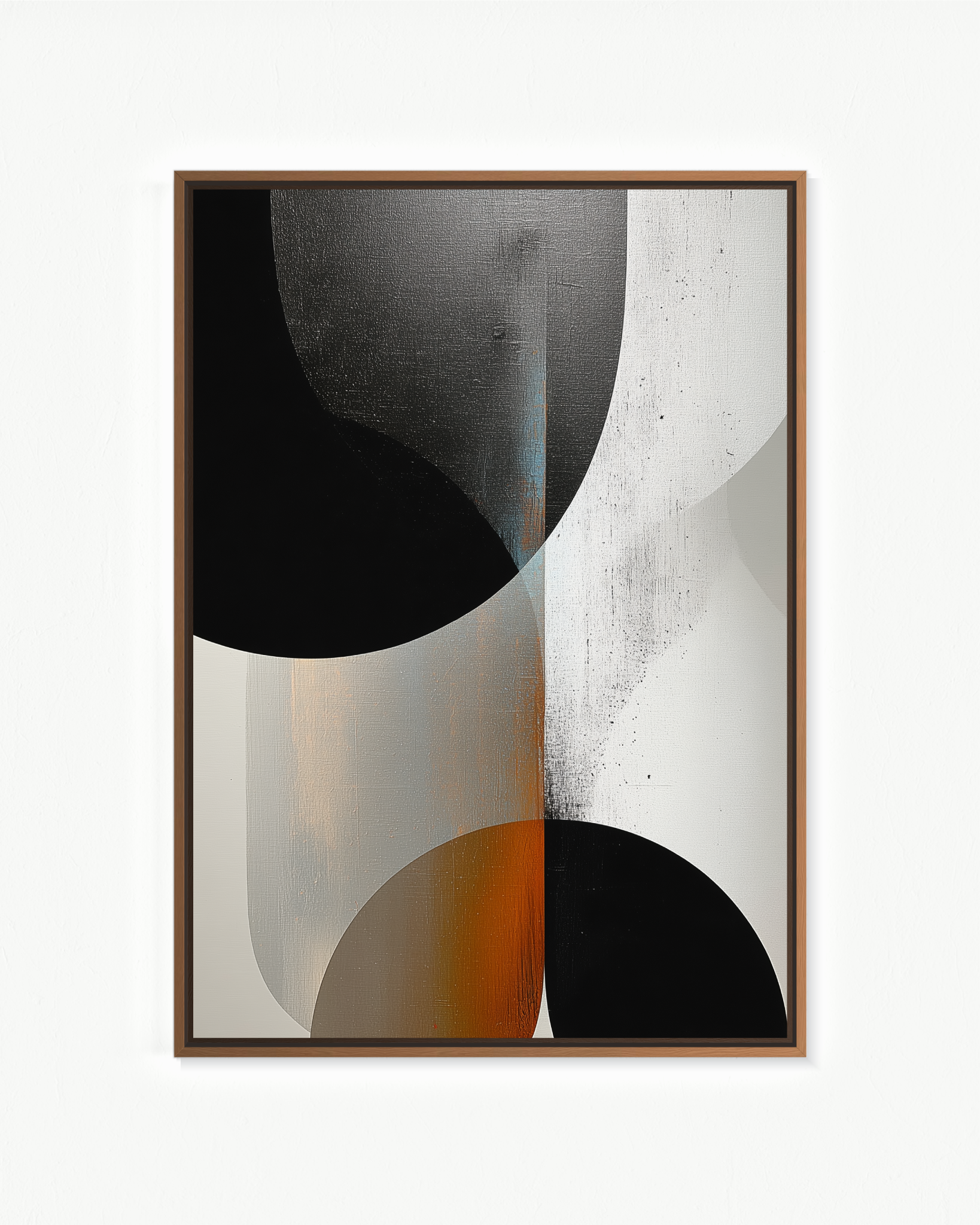 Proximidad — Flotante Negro, 70 × 100 cm