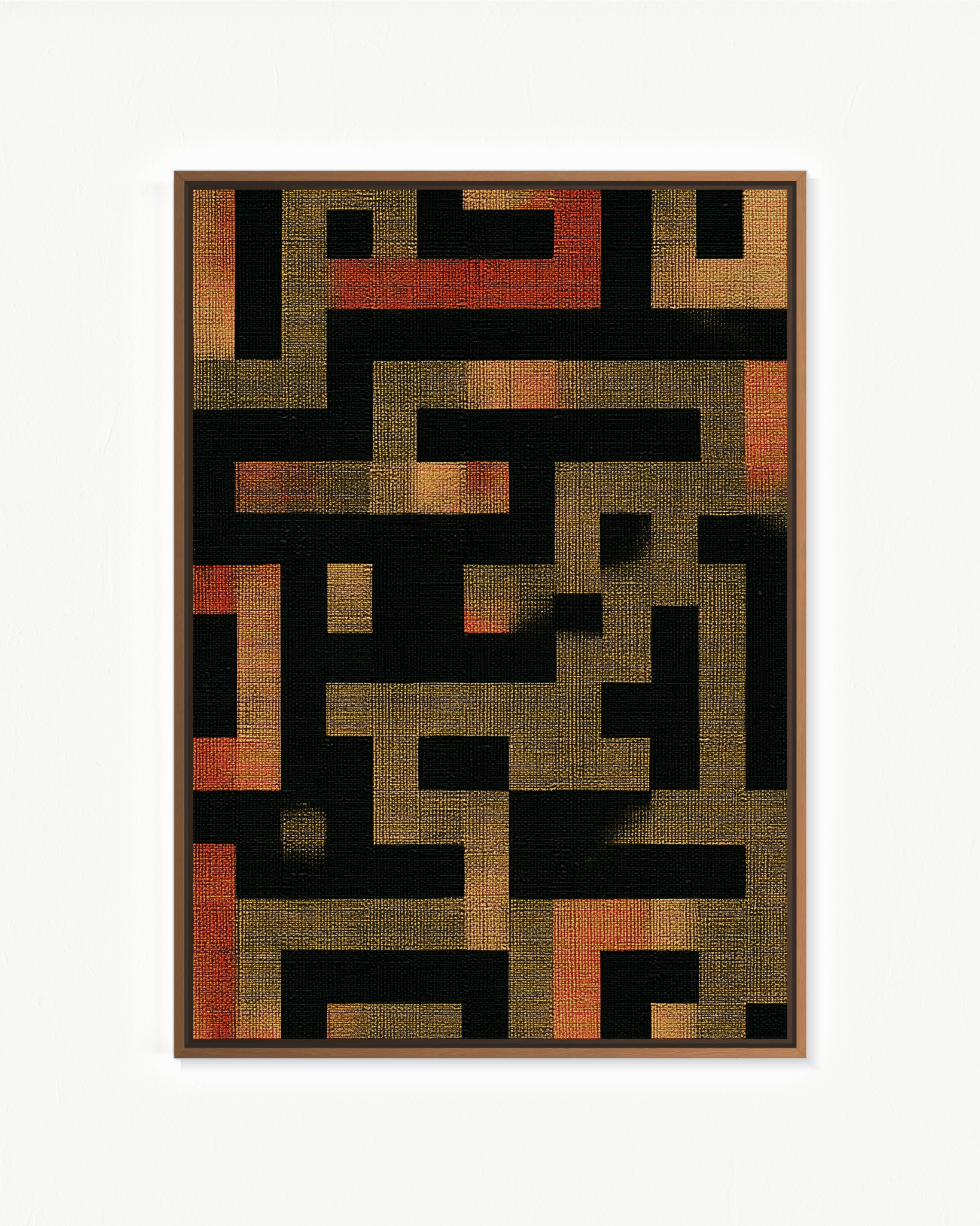 La salida — Flotante Negro, 70 × 100 cm