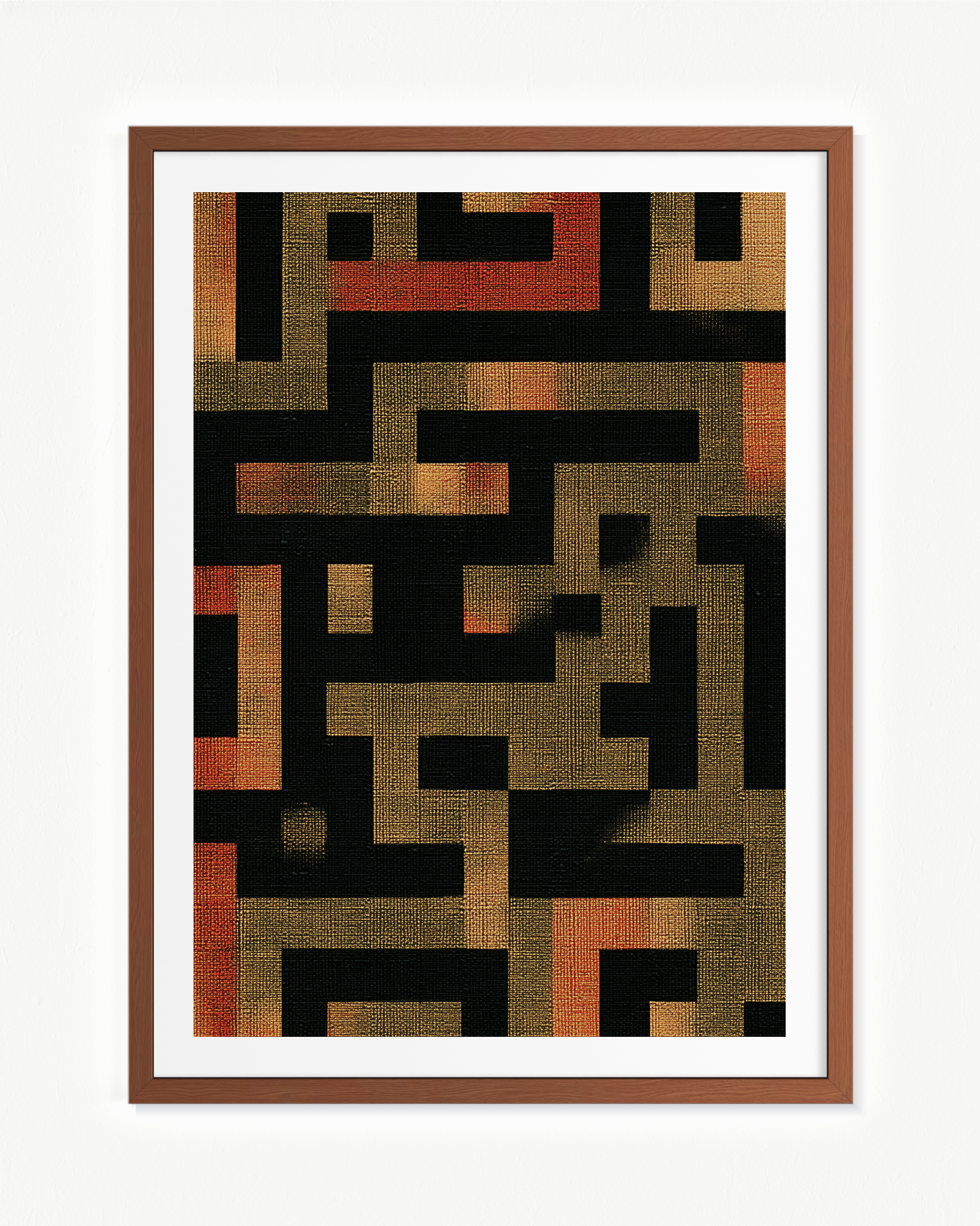 La salida — Paspartú Marrón, 70 × 100 cm