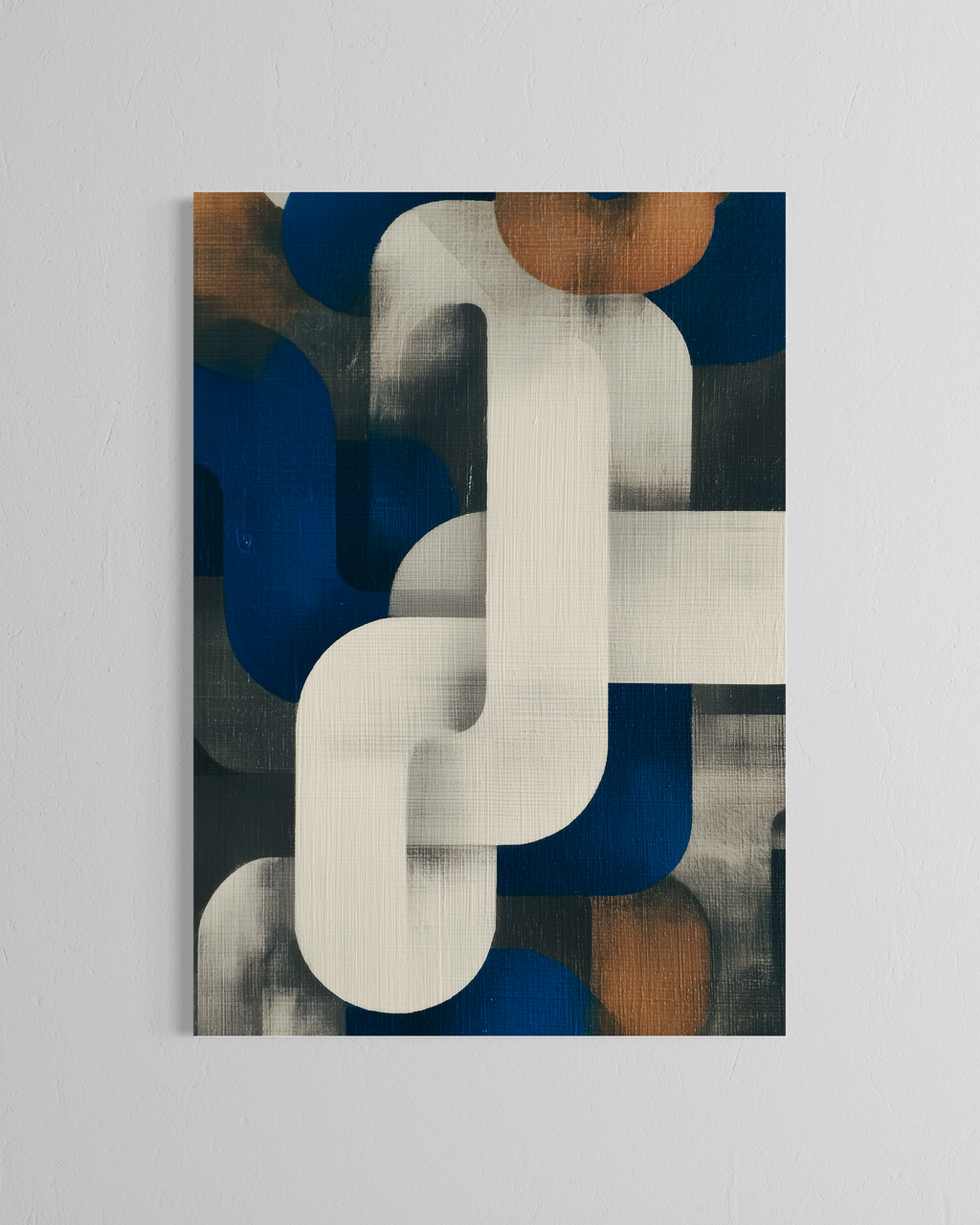 Eslabones azules · 70 × 100 cm