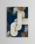 Eslabones azules · 70 × 100 cm