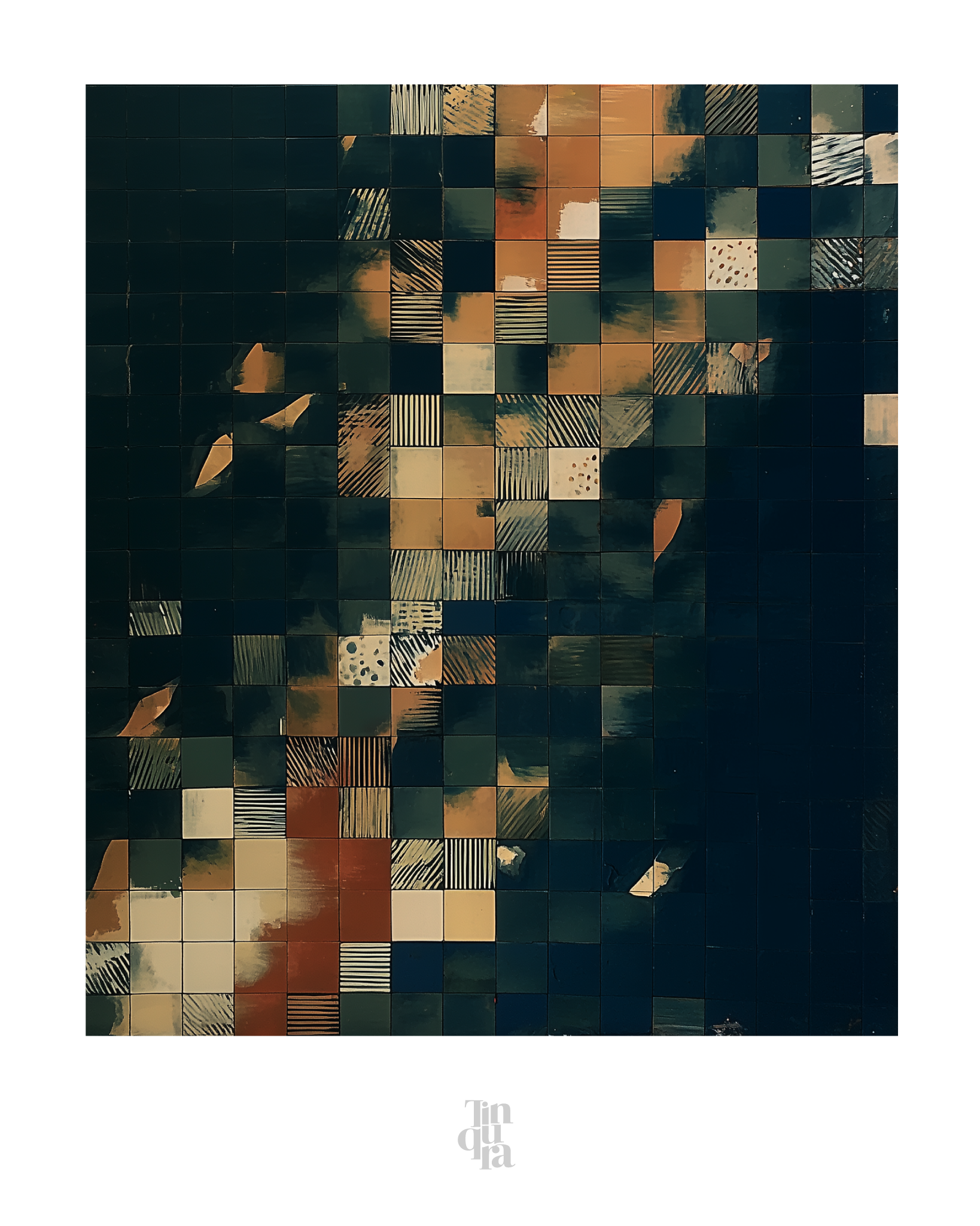 Baldosas sumergidas · 70 × 100 cm