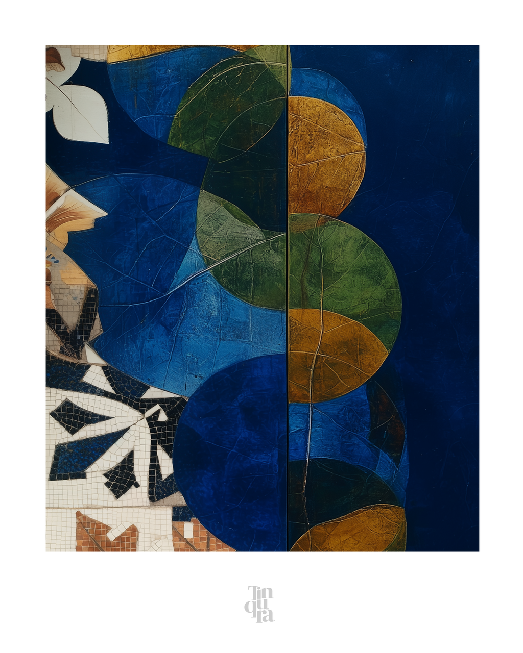 Herbario azul · 70 × 100 cm