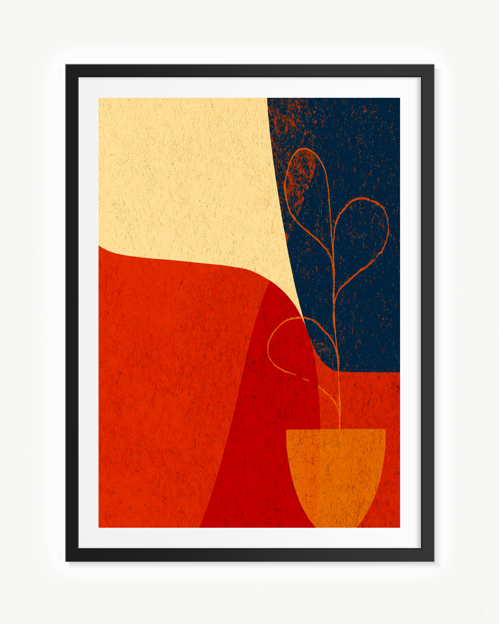 OBRA0114 – 70 x 100 cm — Paspartú Negro, 70 × 100 cm