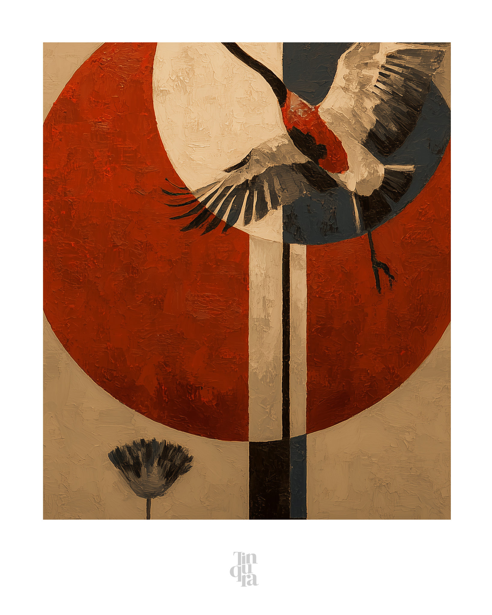 La ceremonia del ave · 70 × 100 cm