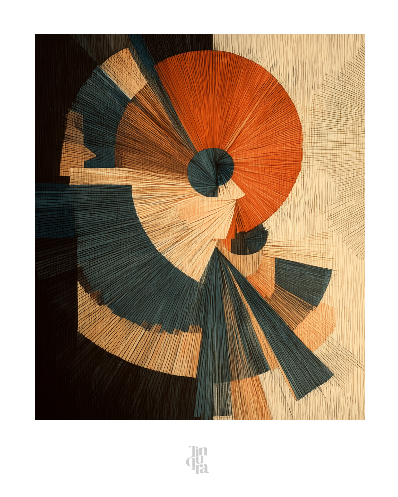 Giro de abanicos · 70 × 100 cm