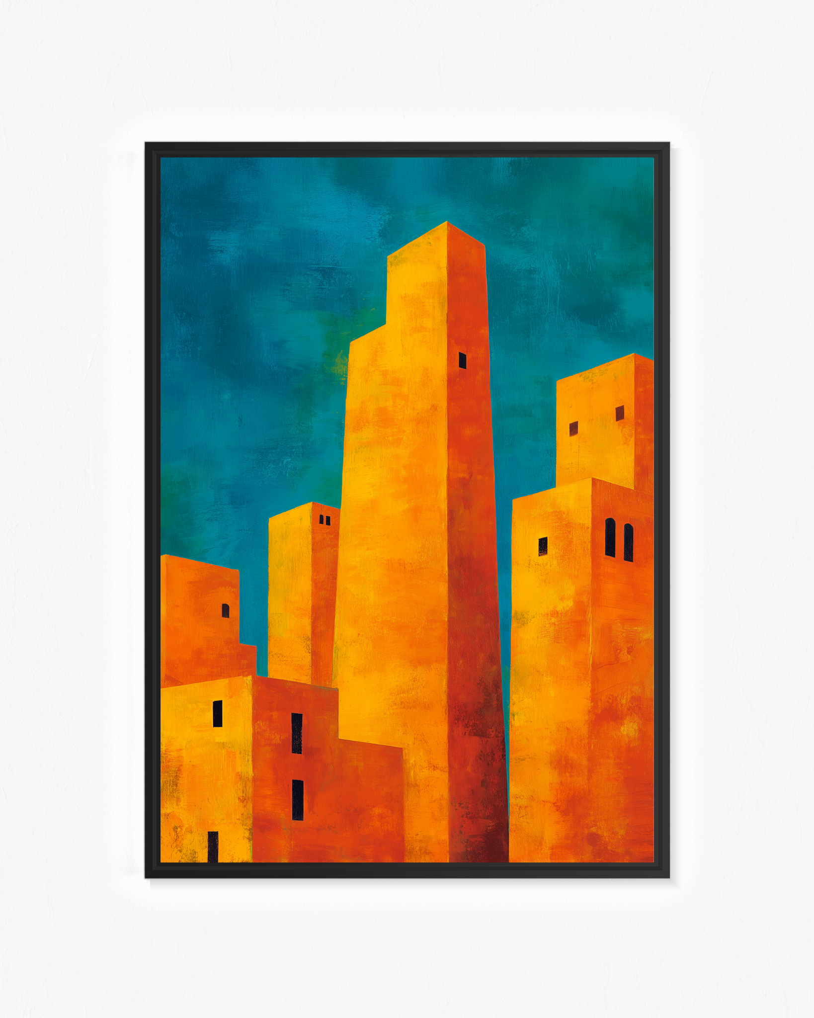 Torres amarillas · 70 × 100 cm