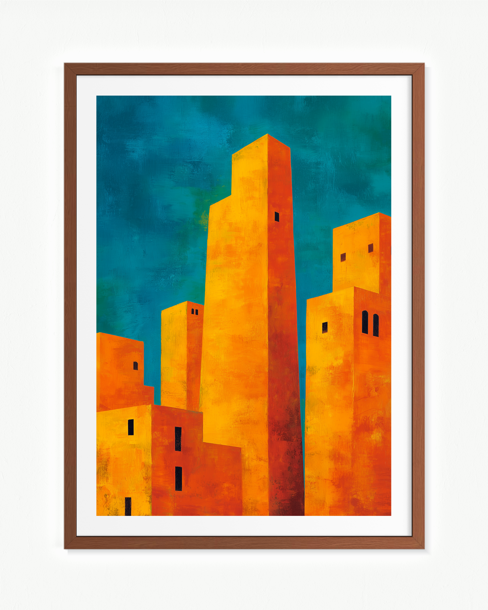 Torres amarillas · 70 × 100 cm