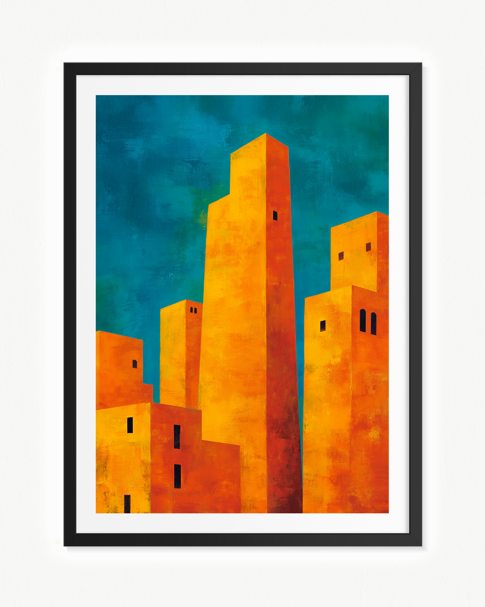 Torres amarillas · 70 × 100 cm