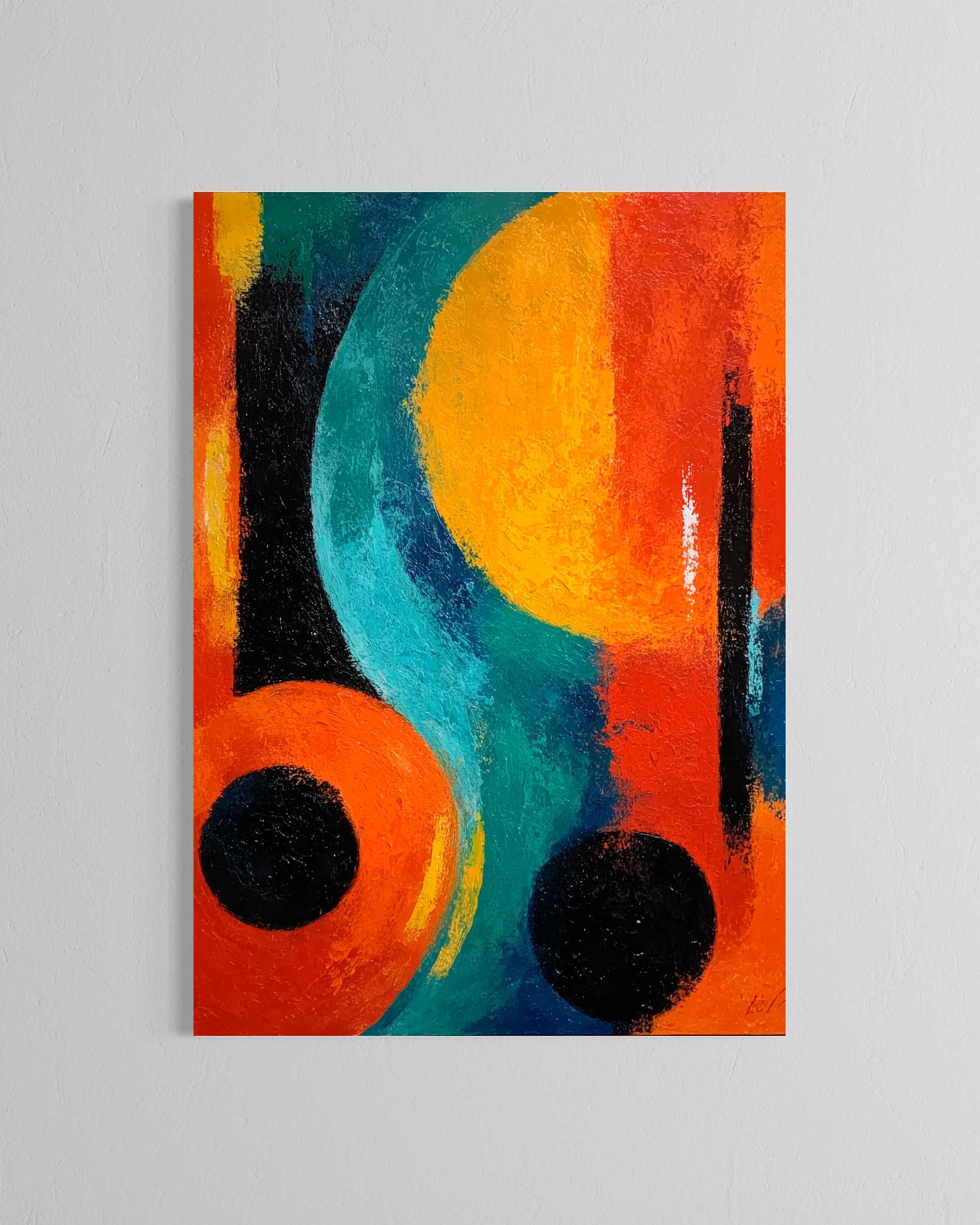 Sistema de tres · 70 × 100 cm