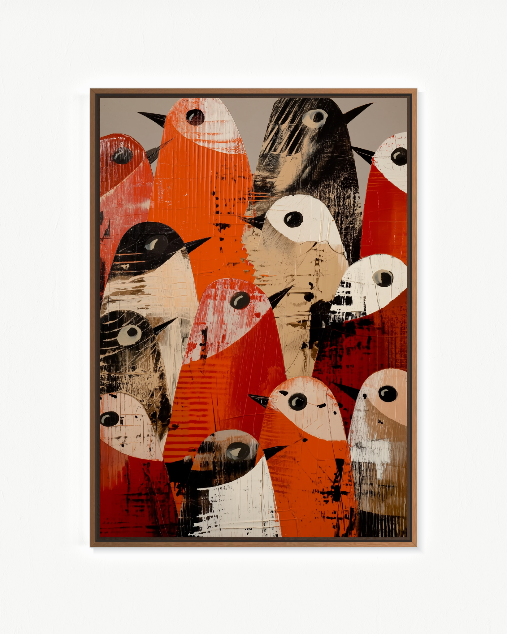 La asamblea · 70 × 100 cm