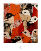 La asamblea · 70 × 100 cm