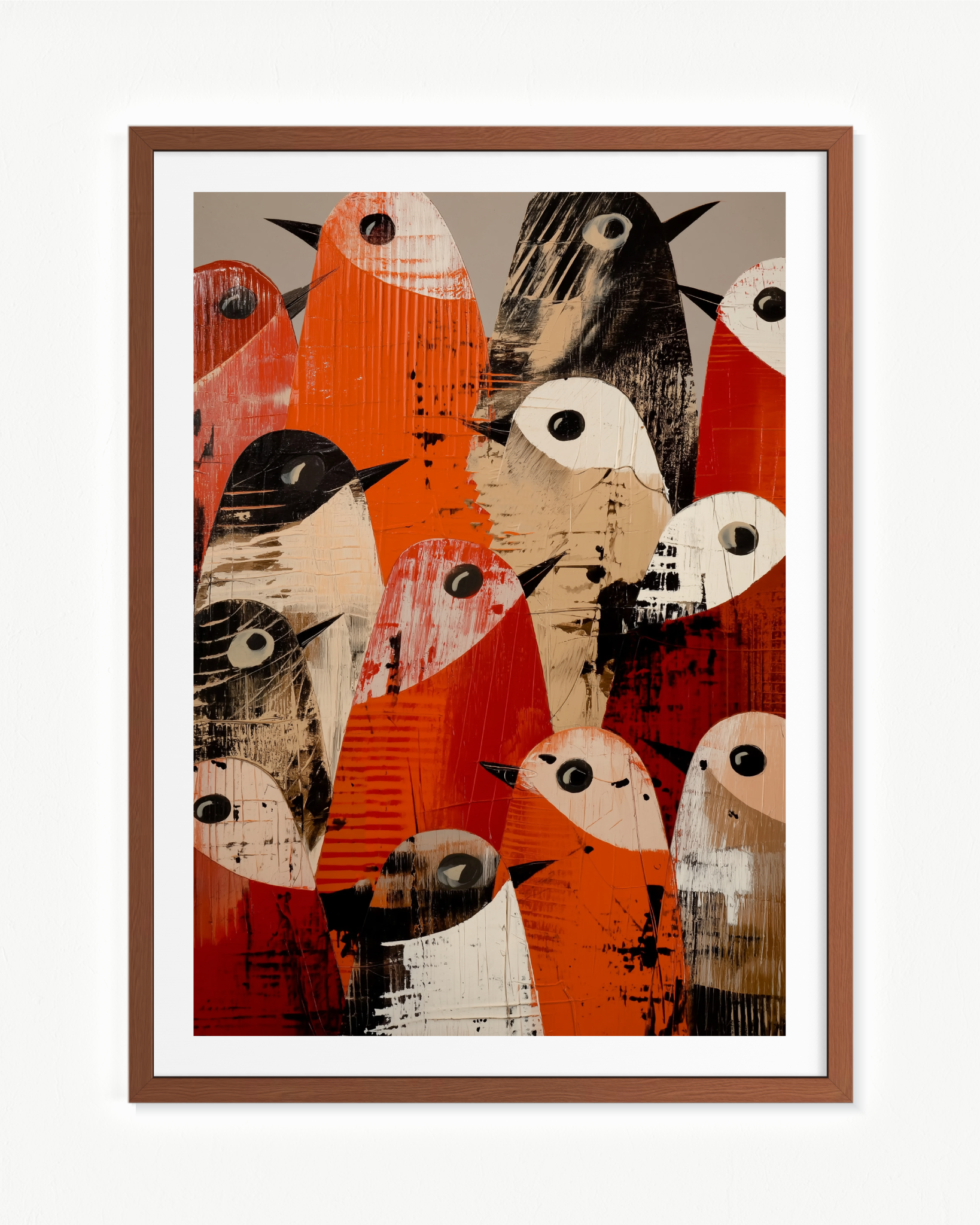 La asamblea · 70 × 100 cm
