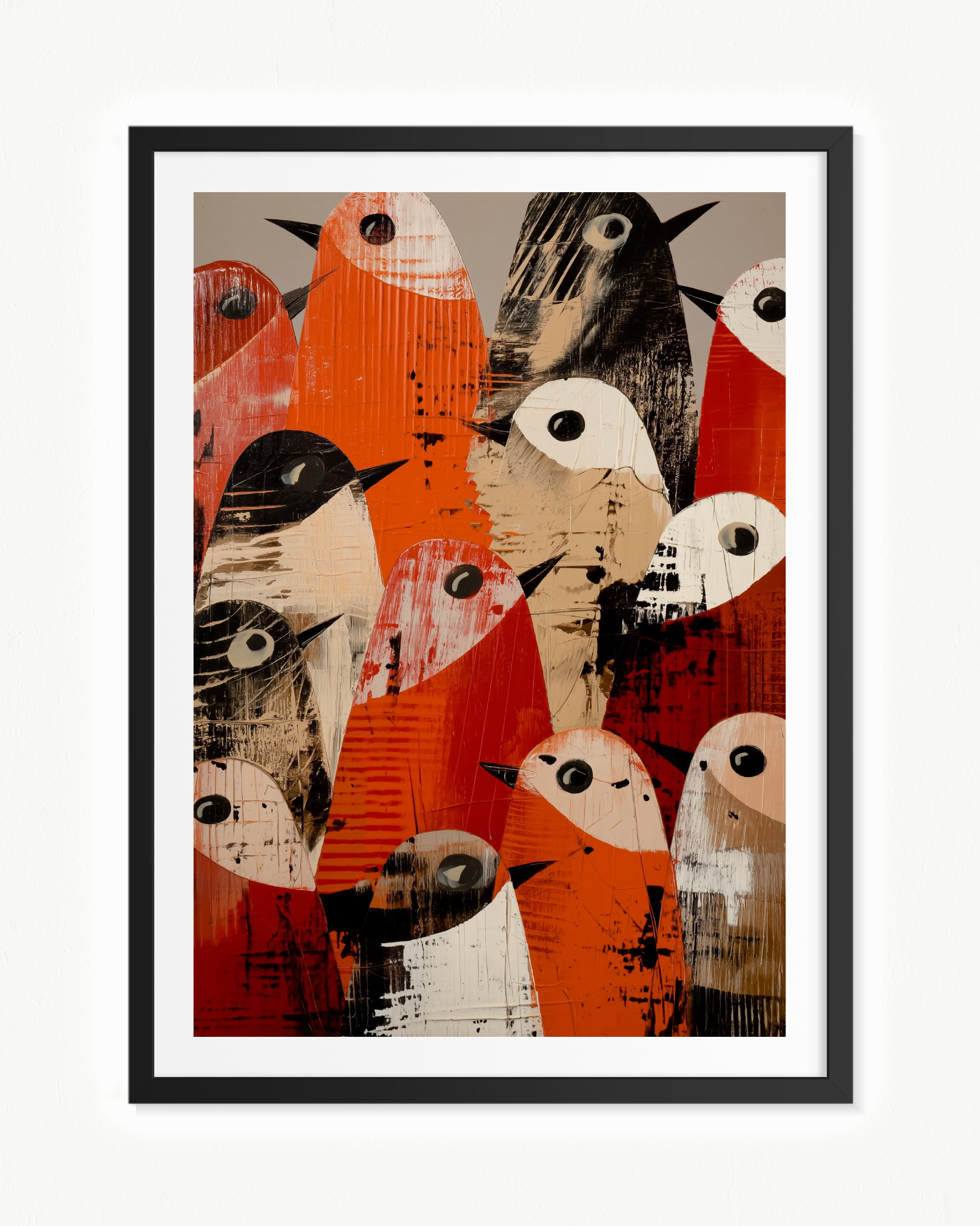 La asamblea · 70 × 100 cm