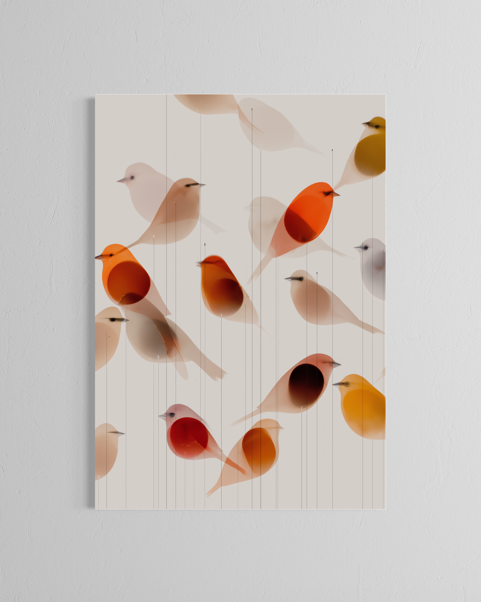 Pausa migratoria · 70 × 100 cm