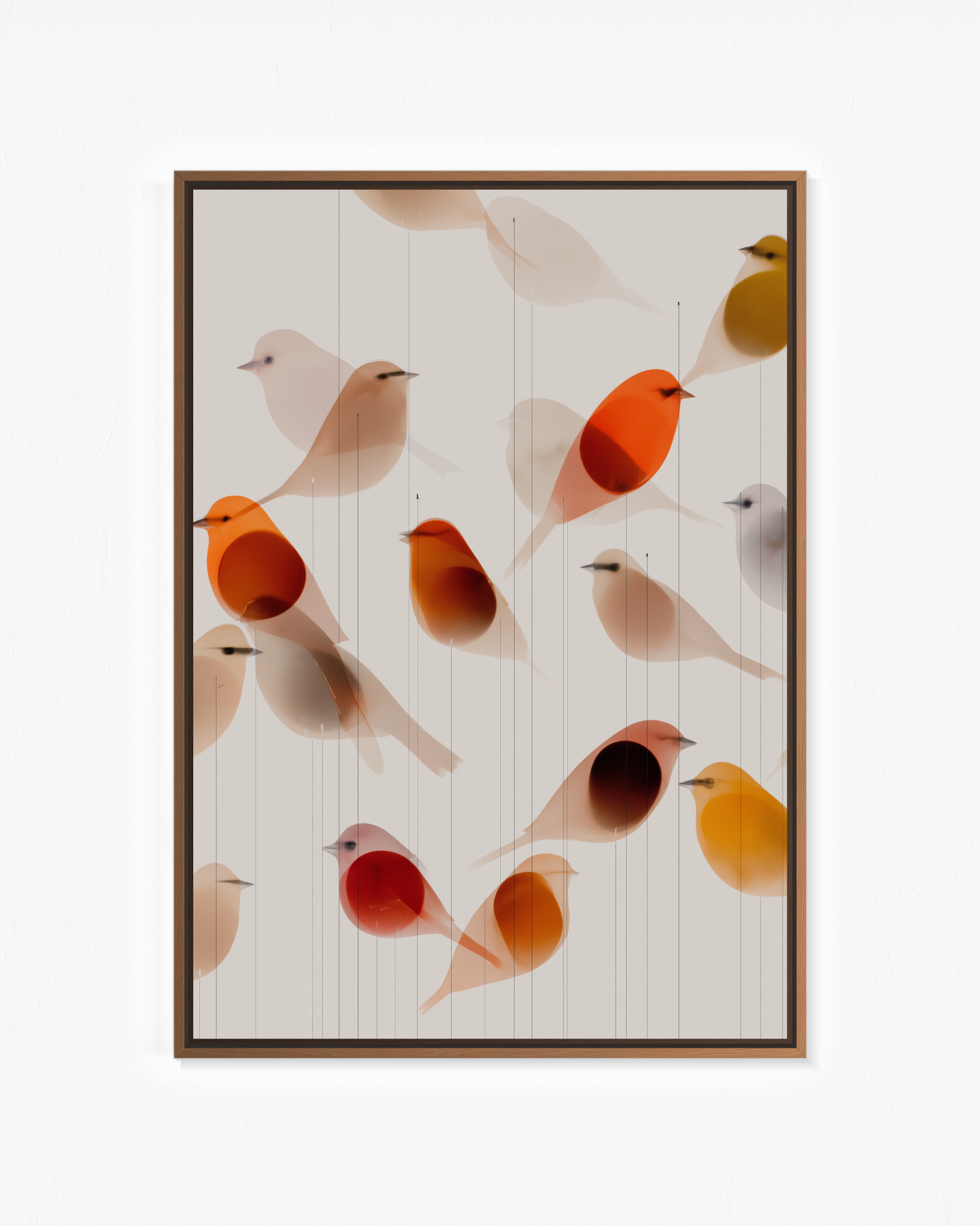 Pausa migratoria · 70 × 100 cm