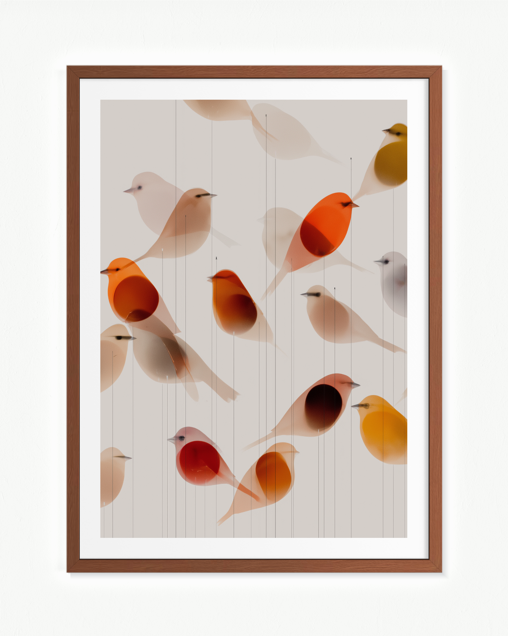 Pausa migratoria · 70 × 100 cm