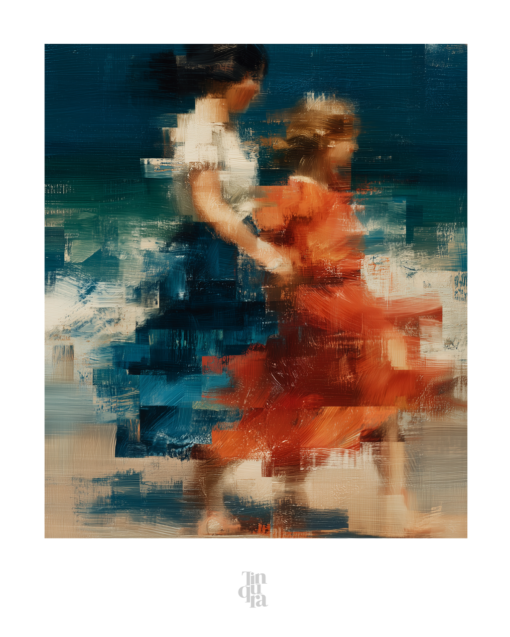 A lo largo de la orilla · 70 × 100 cm
