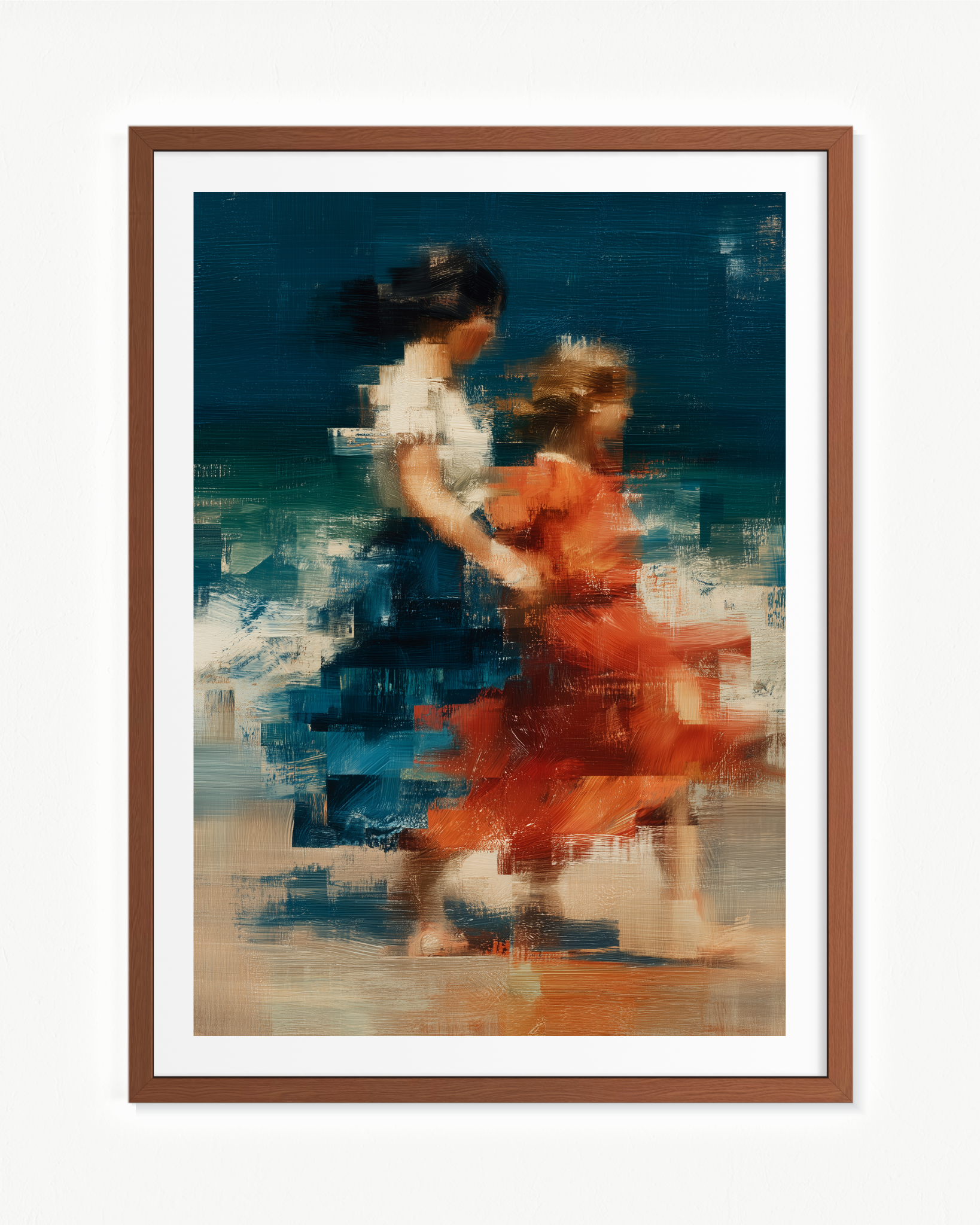 A lo largo de la orilla · 70 × 100 cm