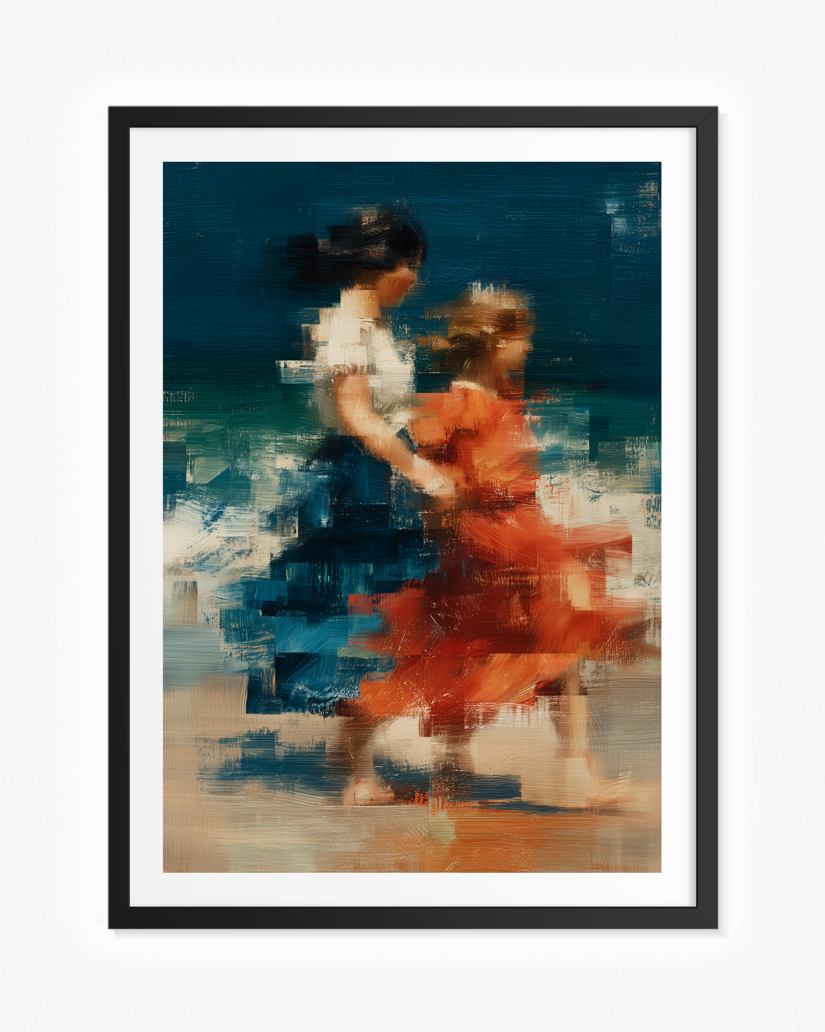 A lo largo de la orilla · 70 × 100 cm