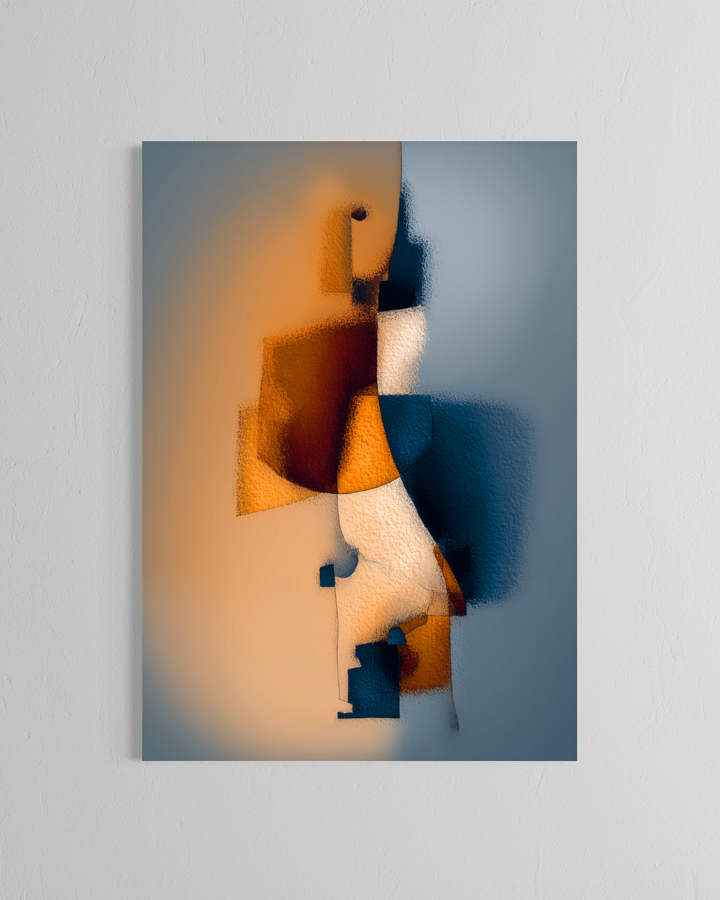 Expresión facial esquiva · 70 × 100 cm