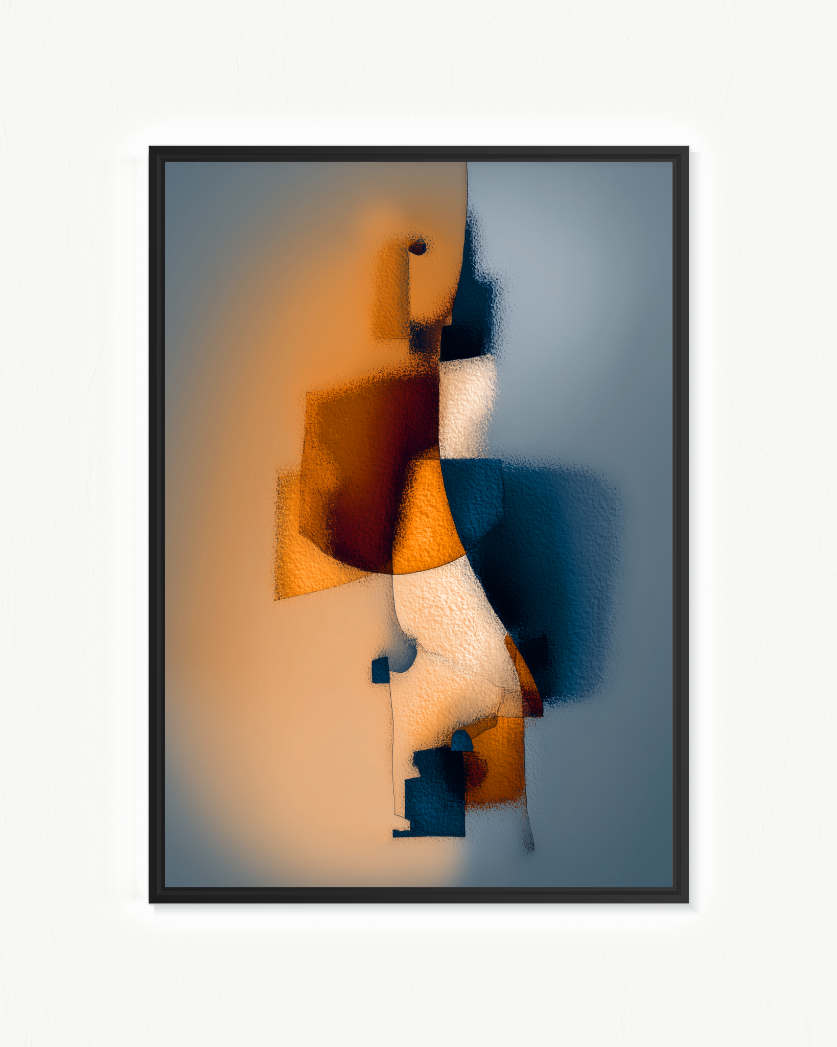 Expresión facial esquiva · 70 × 100 cm