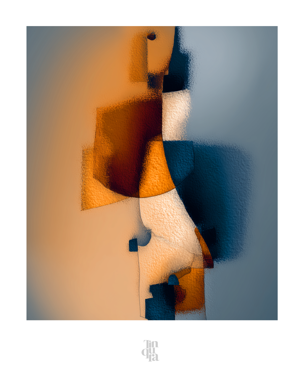 Expresión facial esquiva · 70 × 100 cm