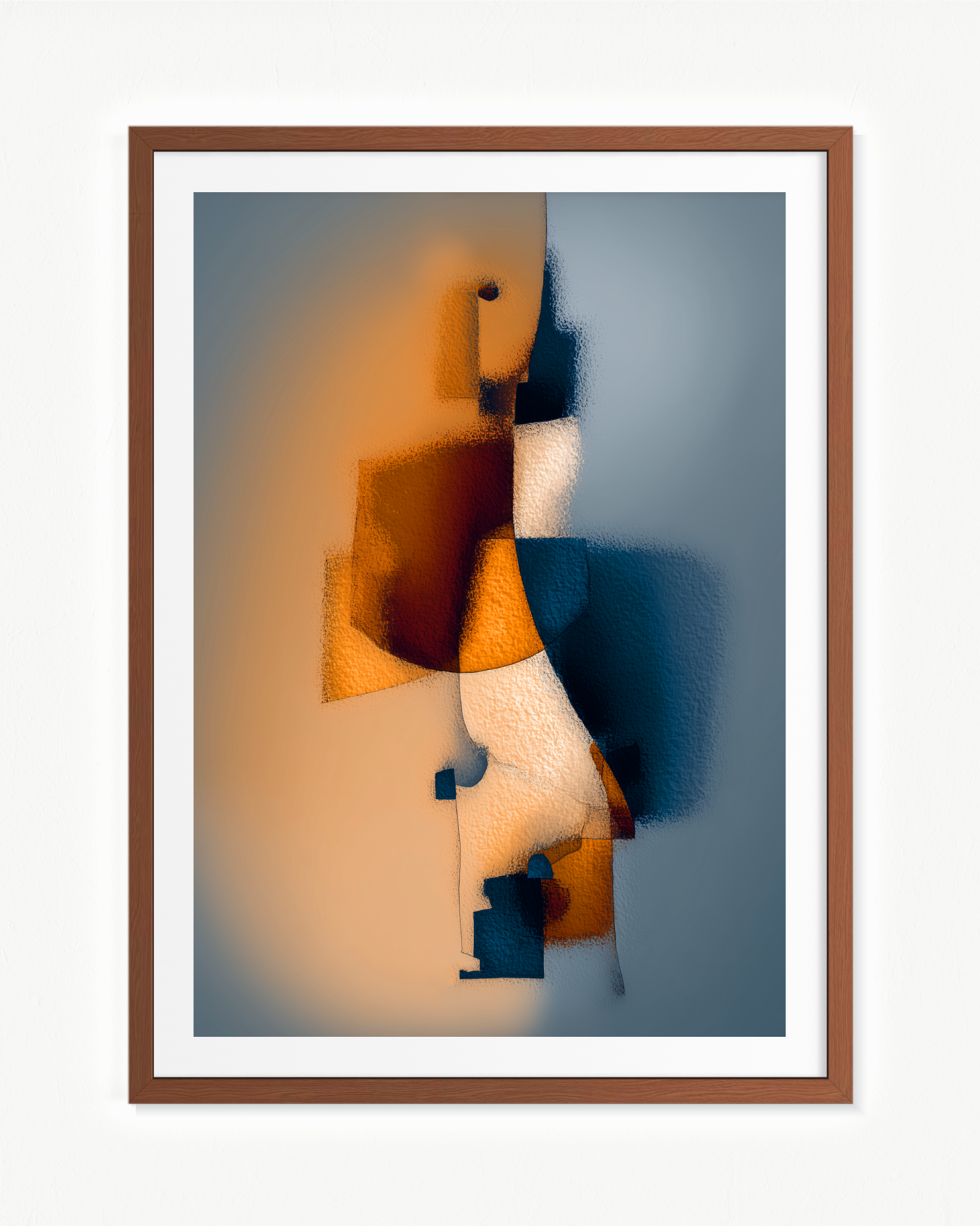 Expresión facial esquiva · 70 × 100 cm