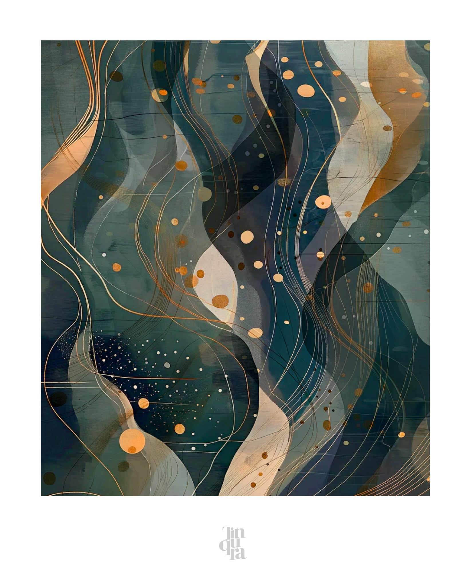 Estratos de agua · 70 × 100 cm