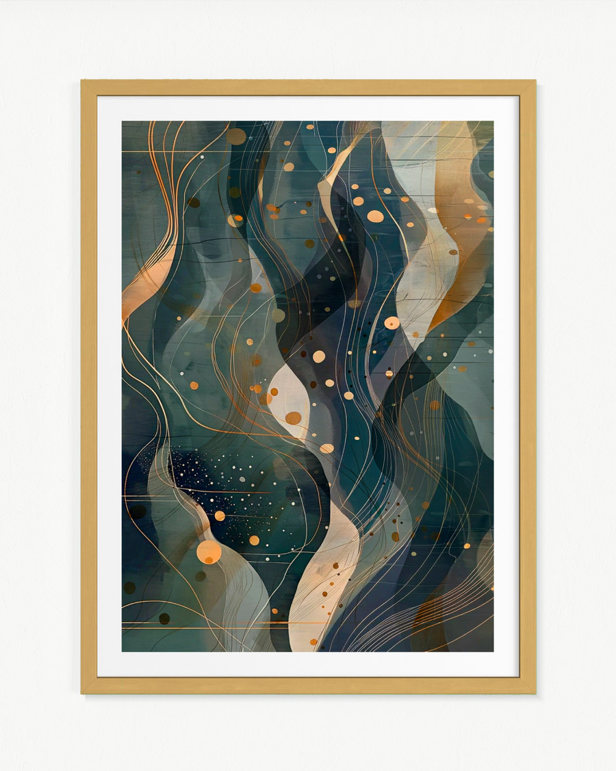 Estratos de agua · 70 × 100 cm