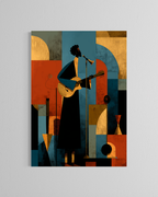 La guitarrista · 70 × 100 cm