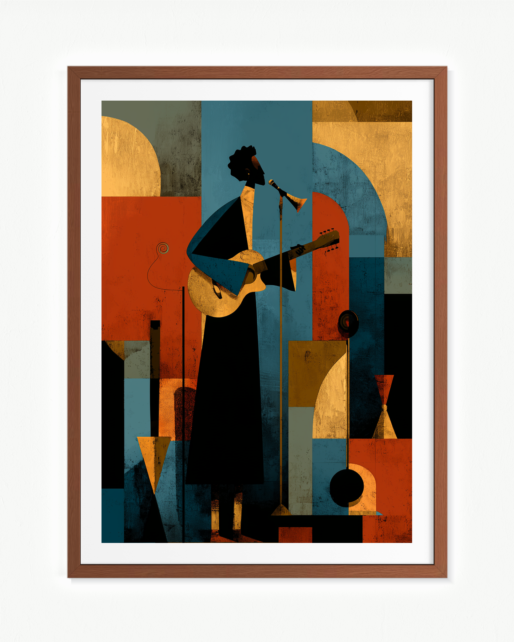 La guitarrista · 70 × 100 cm