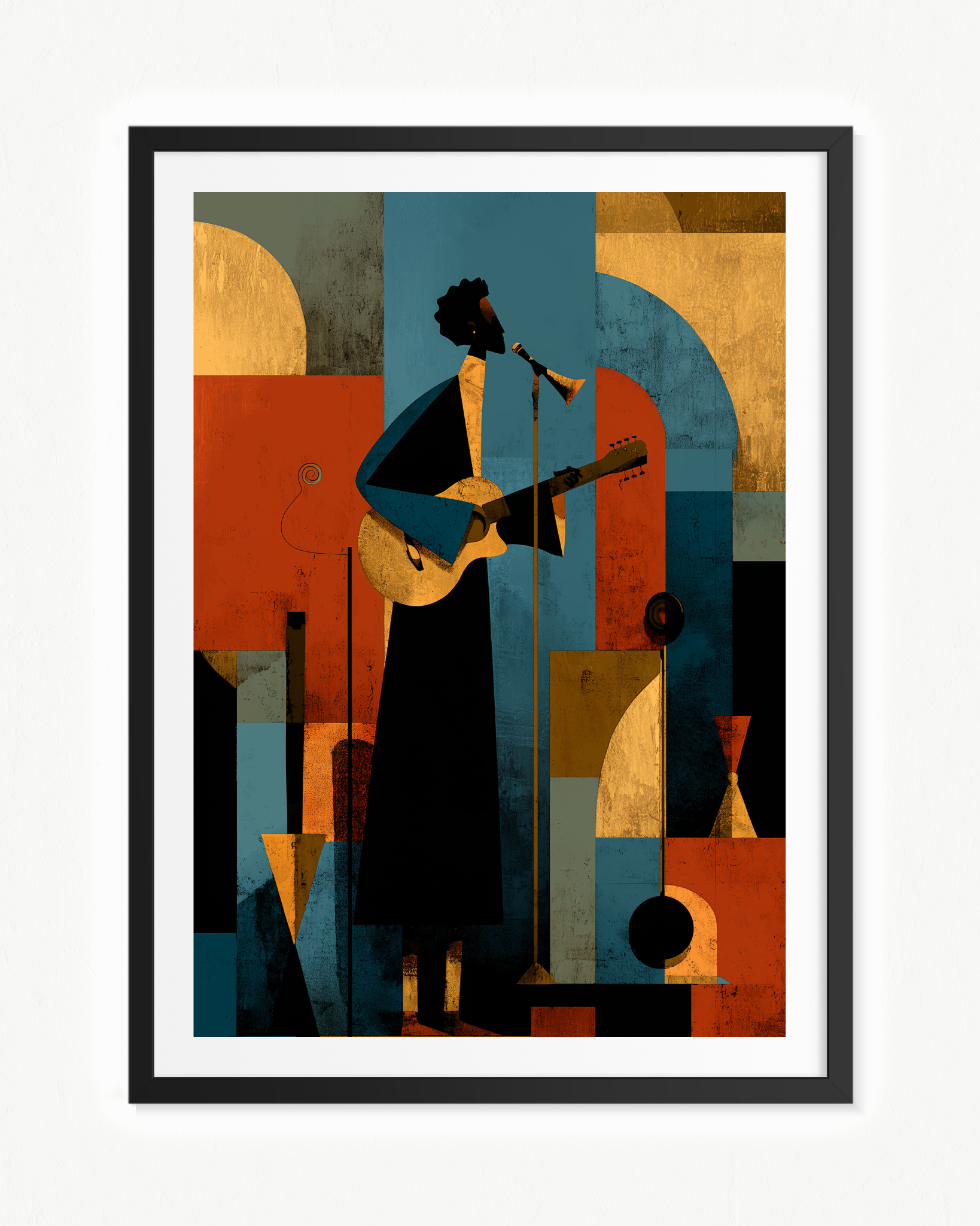 La guitarrista · 70 × 100 cm