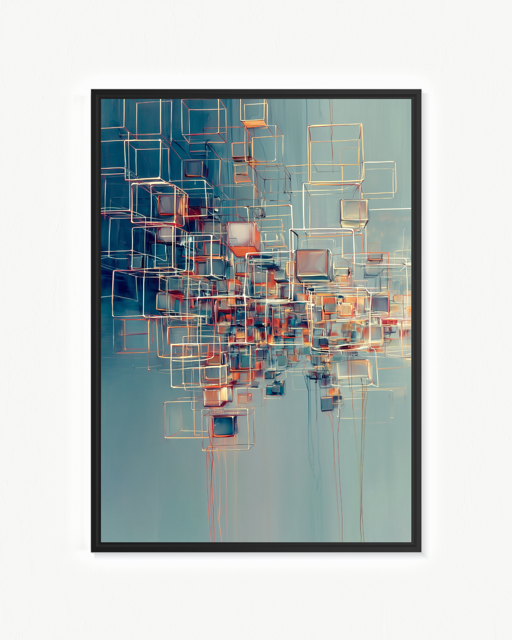 Andamio cósmico · 70 × 100 cm