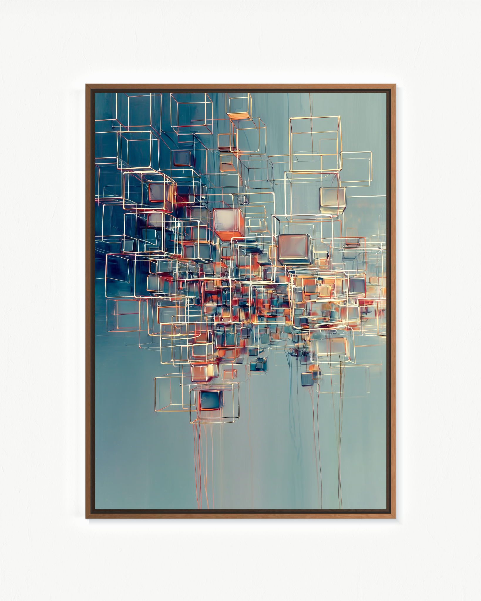 Andamio cósmico · 70 × 100 cm