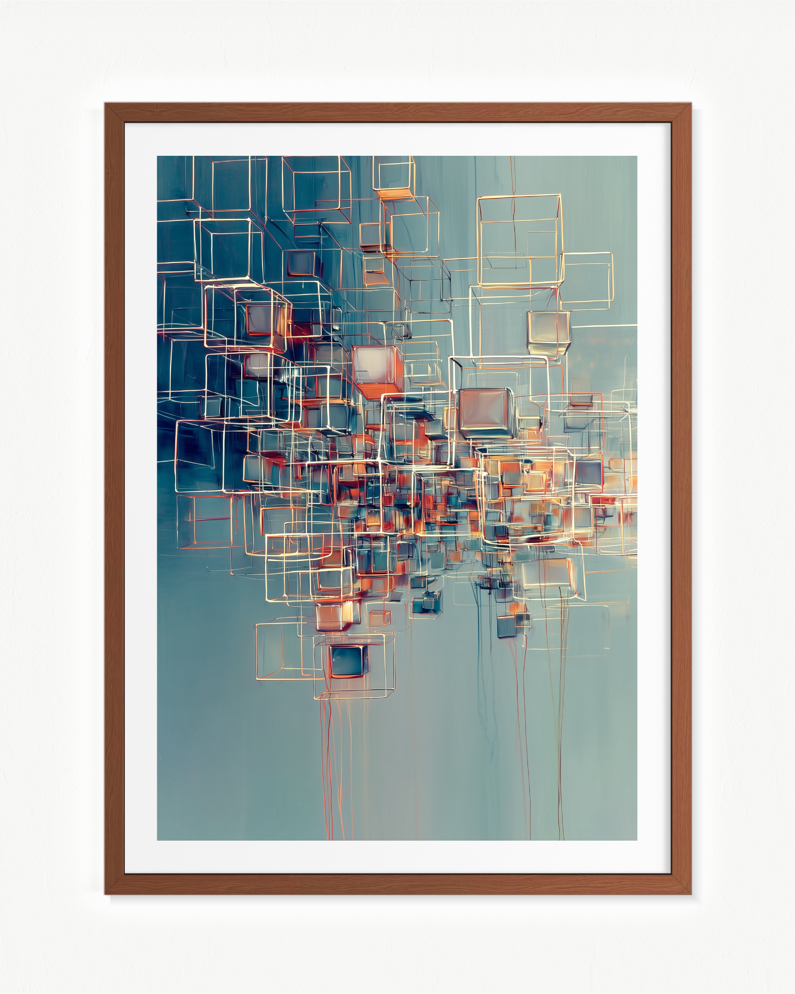 Andamio cósmico · 70 × 100 cm
