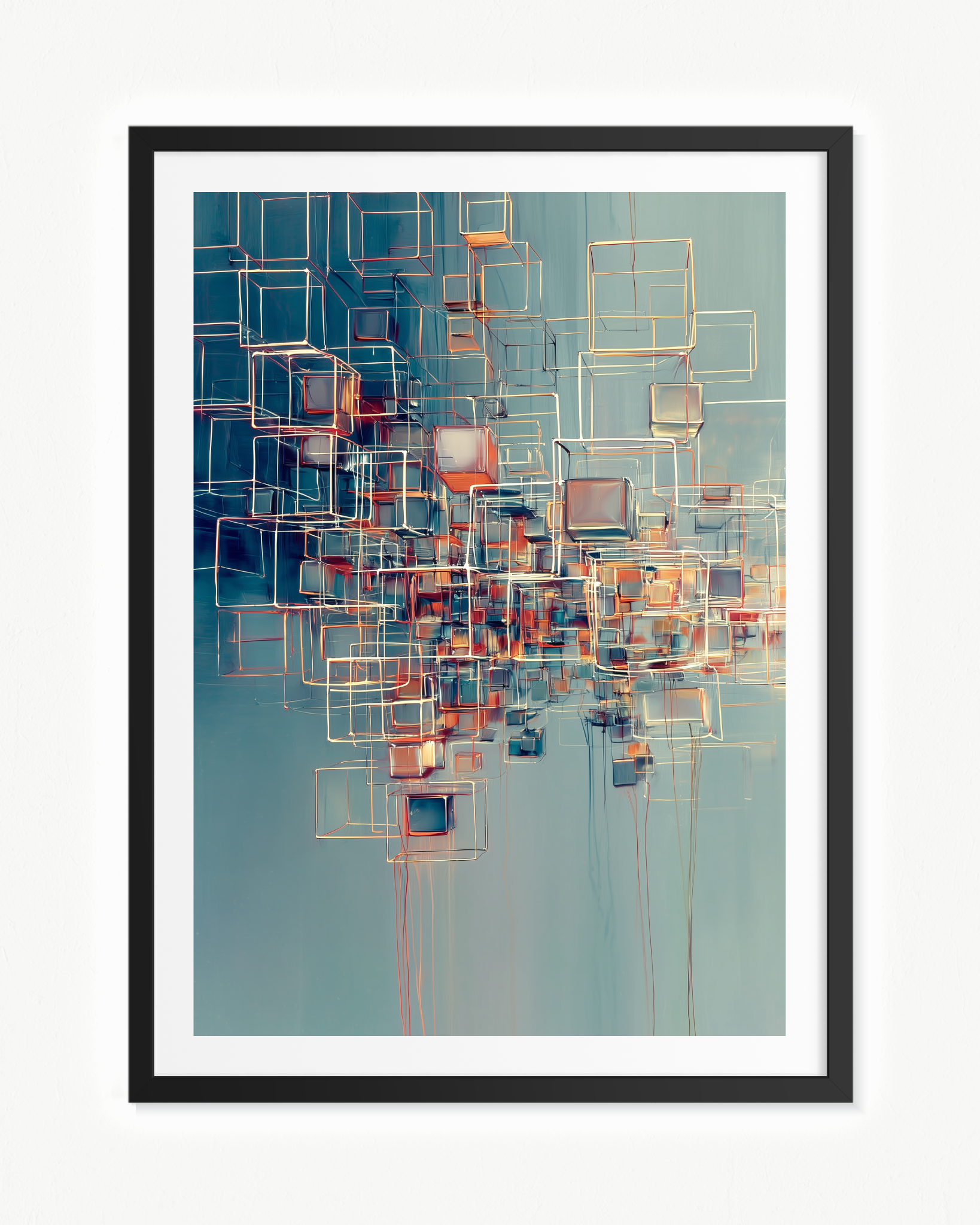 Andamio cósmico · 70 × 100 cm
