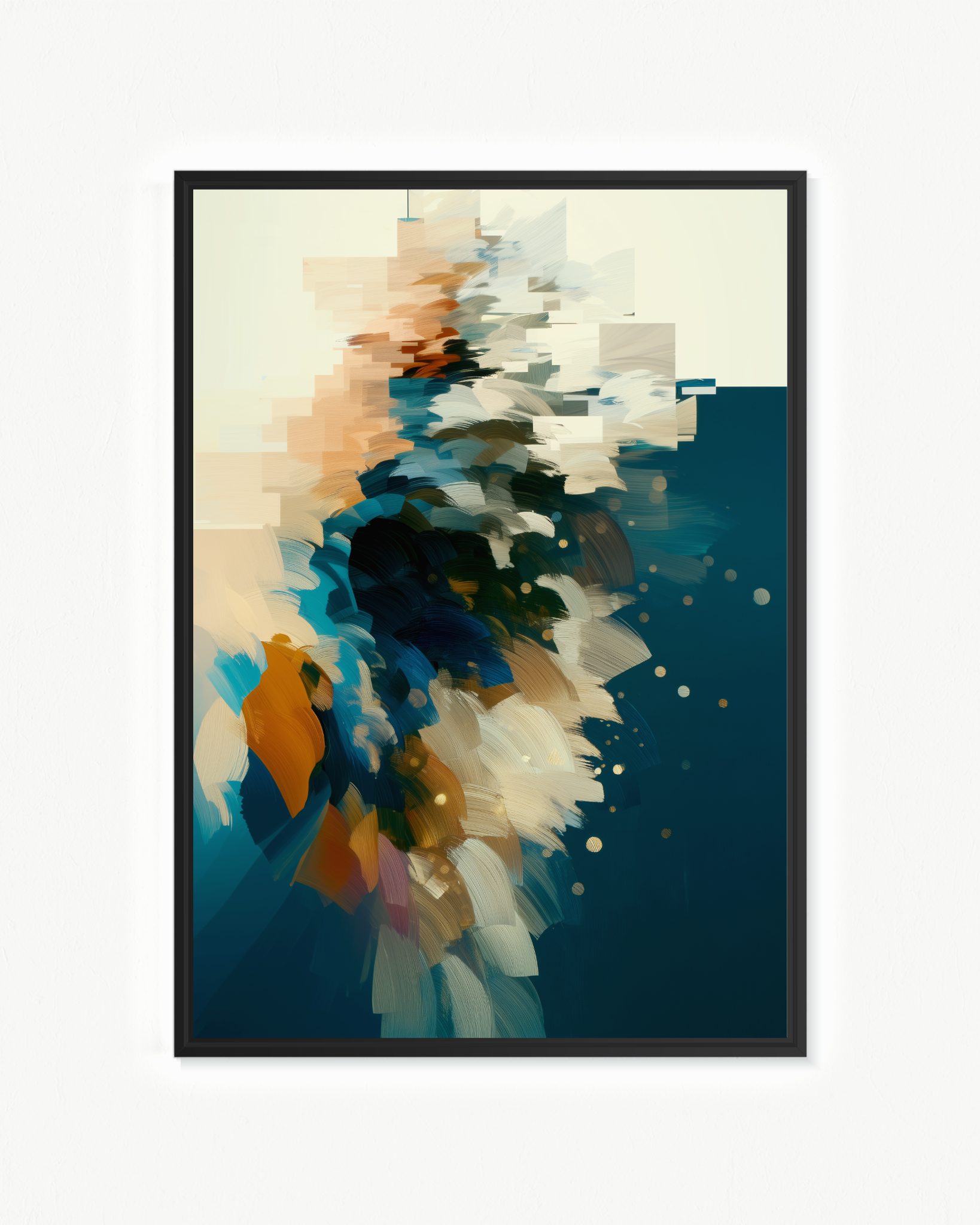 Plumaje sumergido · 70 × 100 cm
