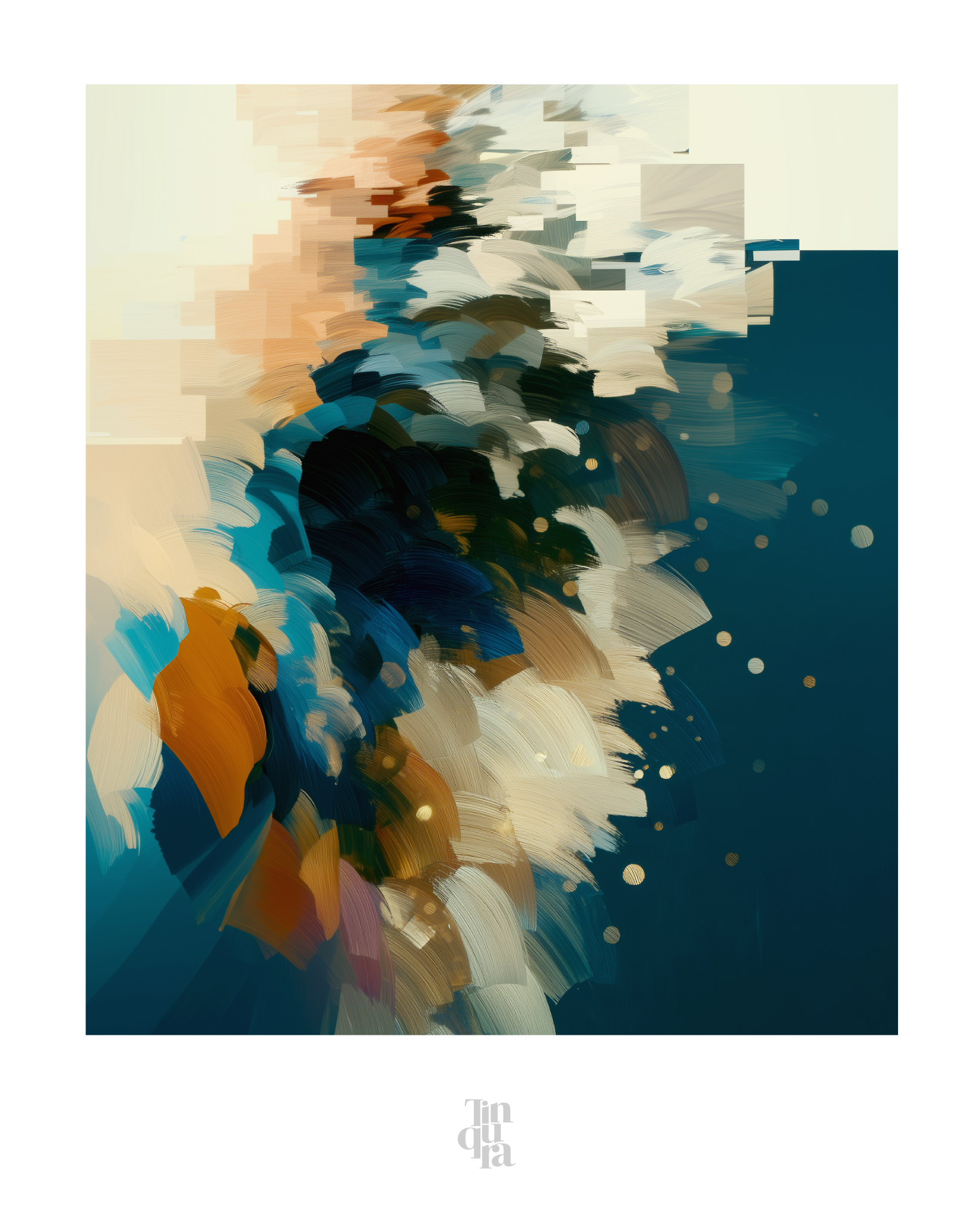 Plumaje sumergido · 70 × 100 cm