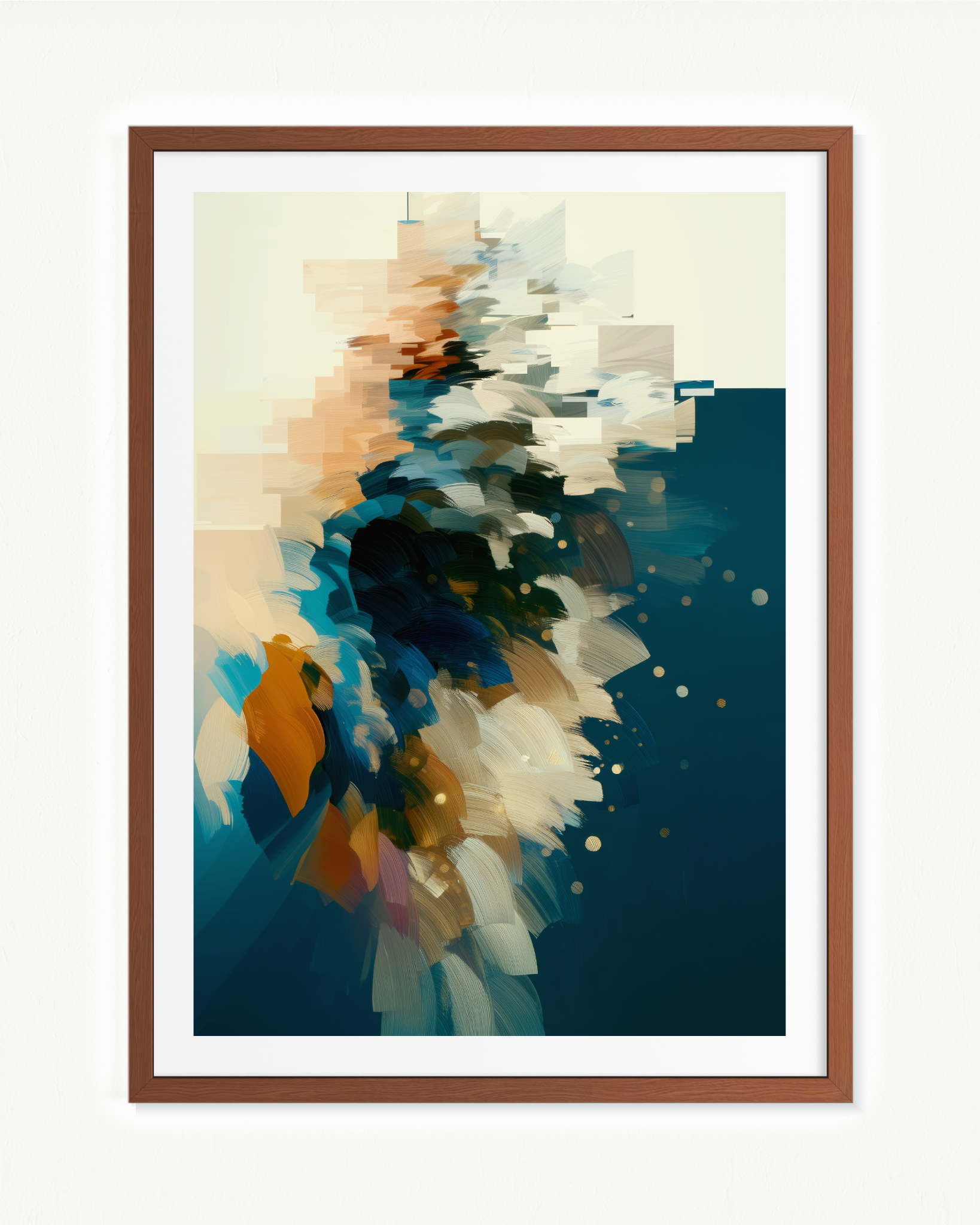 Plumaje sumergido · 70 × 100 cm