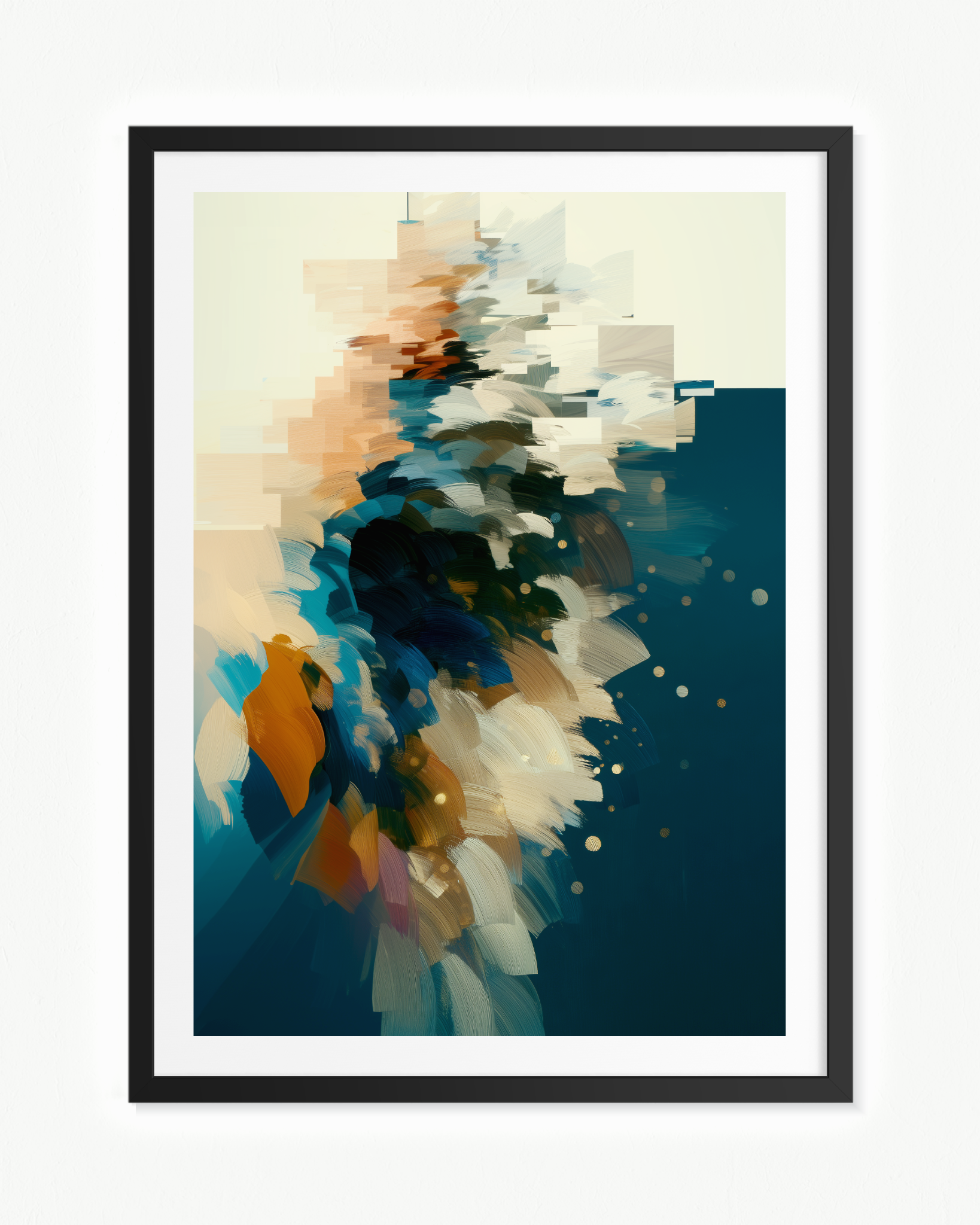 Plumaje sumergido · 70 × 100 cm