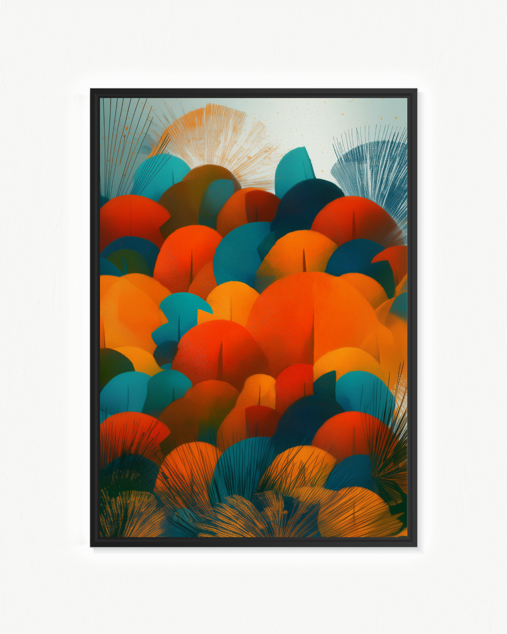 Flores de abanico · 70 × 100 cm