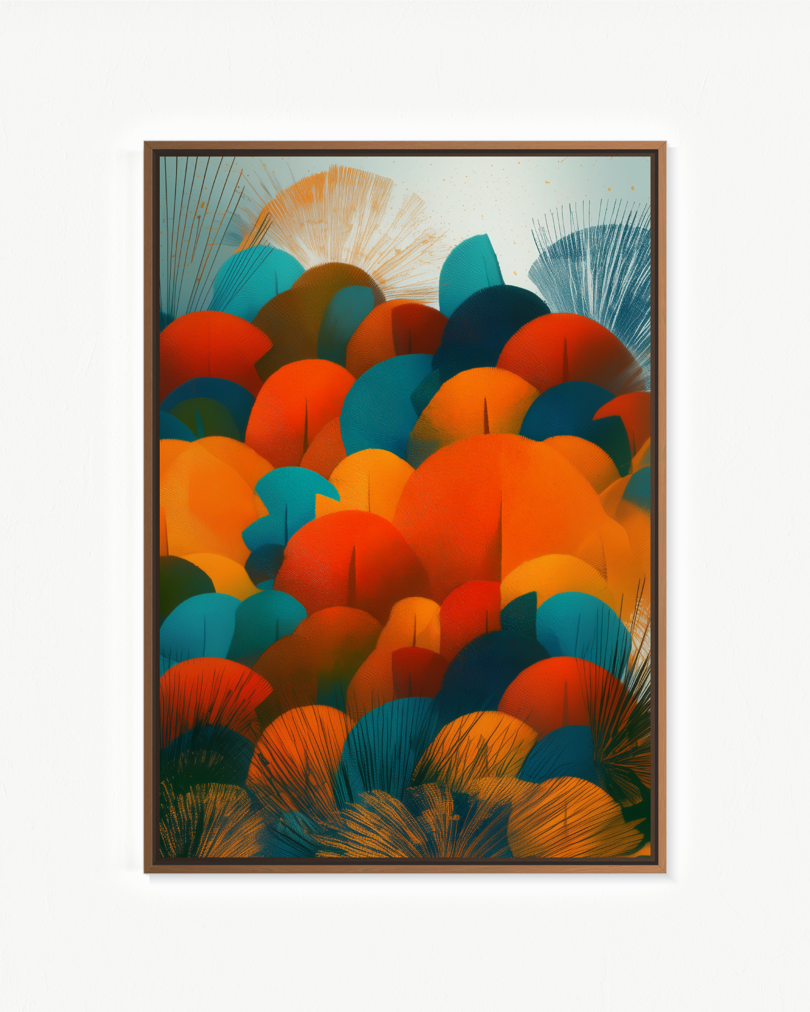 Flores de abanico · 70 × 100 cm