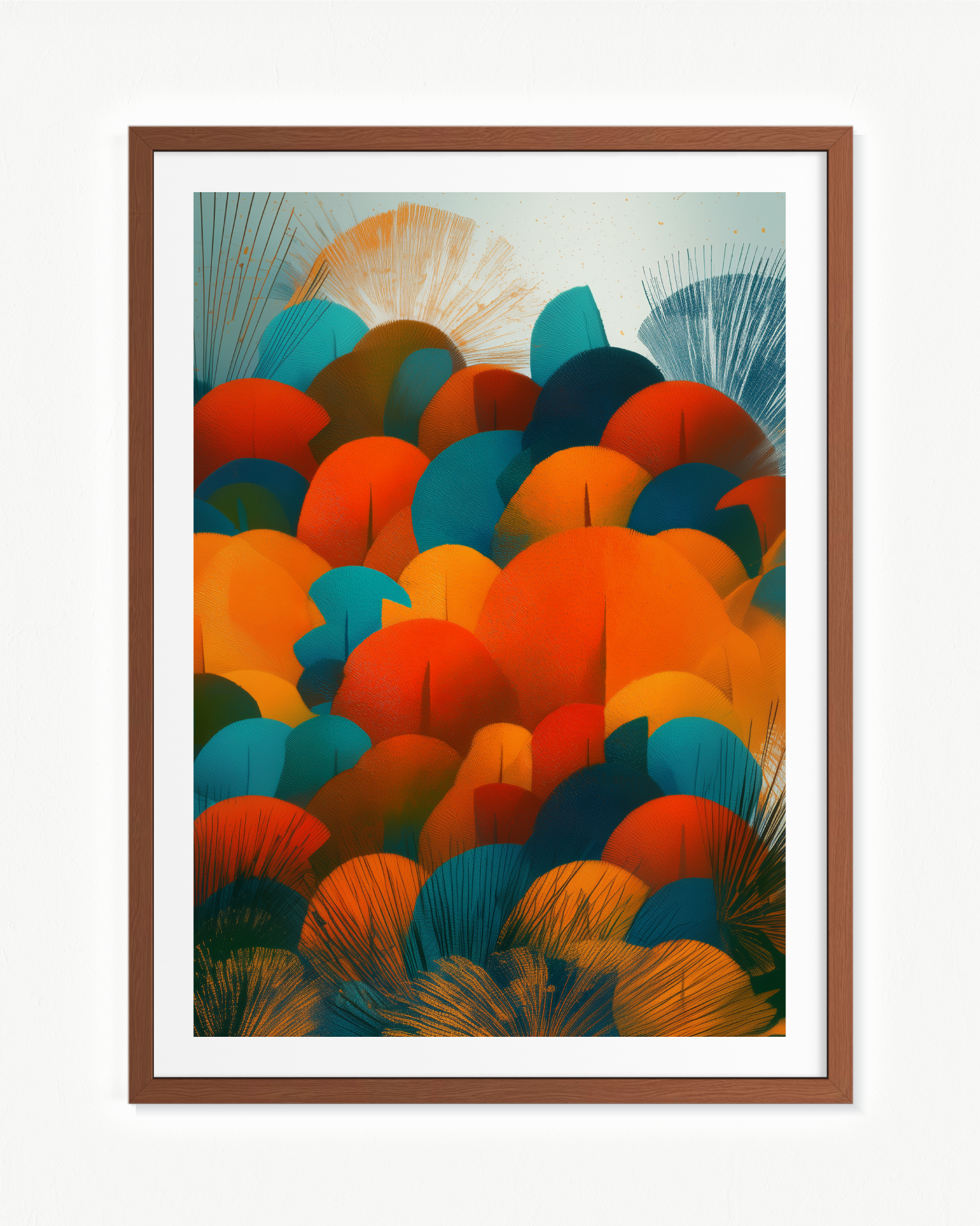 Flores de abanico · 70 × 100 cm