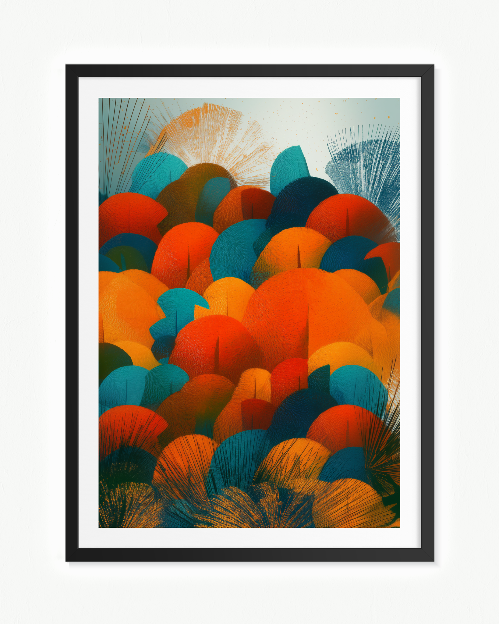 Flores de abanico · 70 × 100 cm