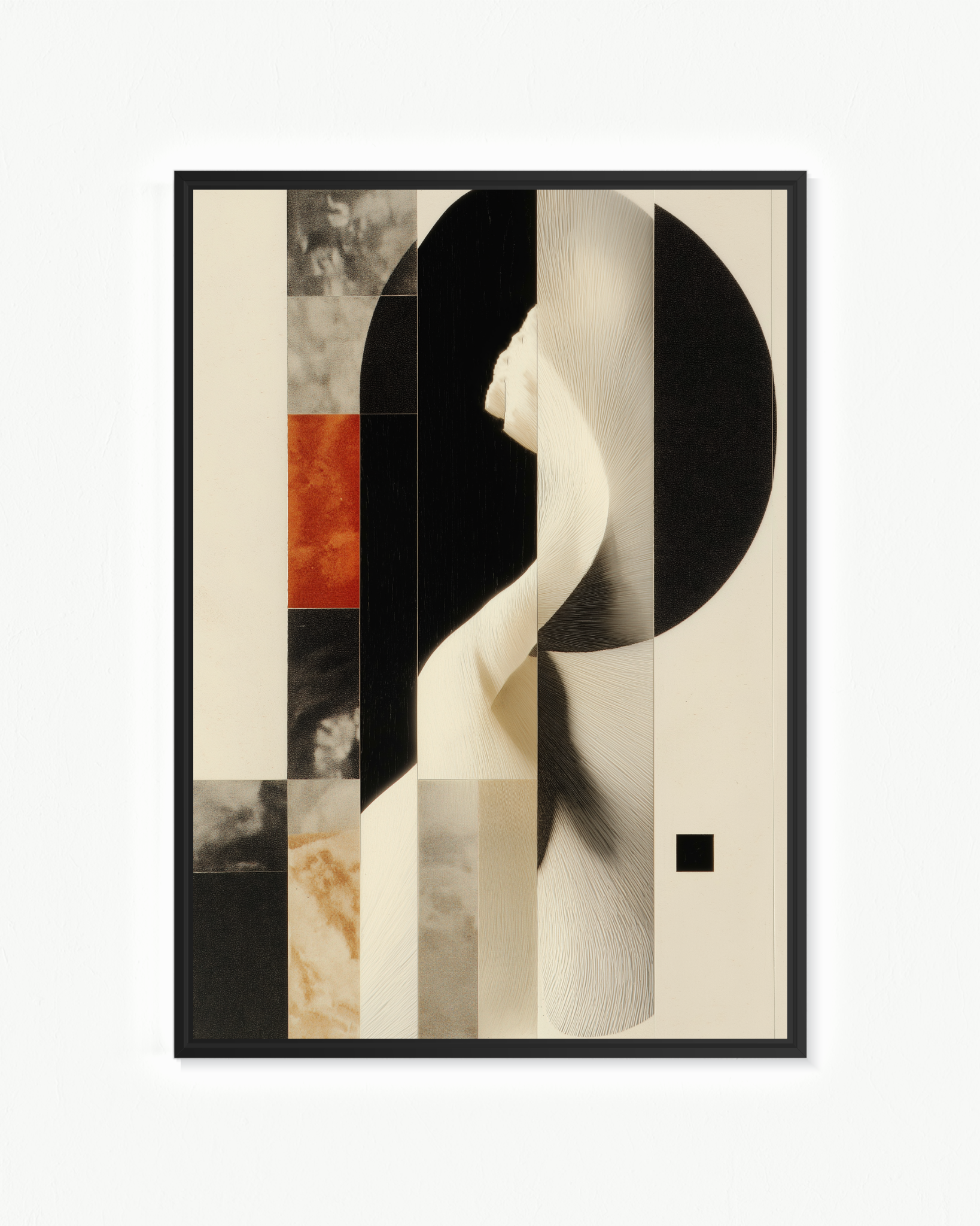 Cuerpo ausente — Flotante Marrón, 70 × 100 cm