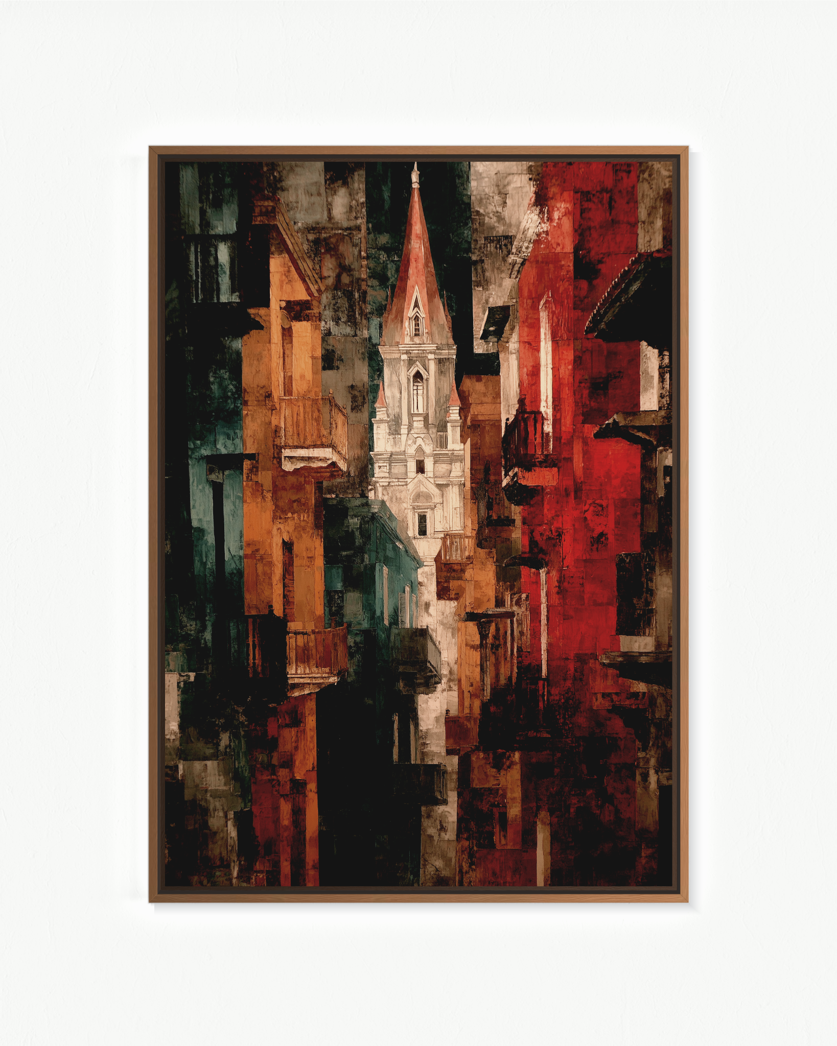 Ciudad de piedra roja · 70 × 100 cm